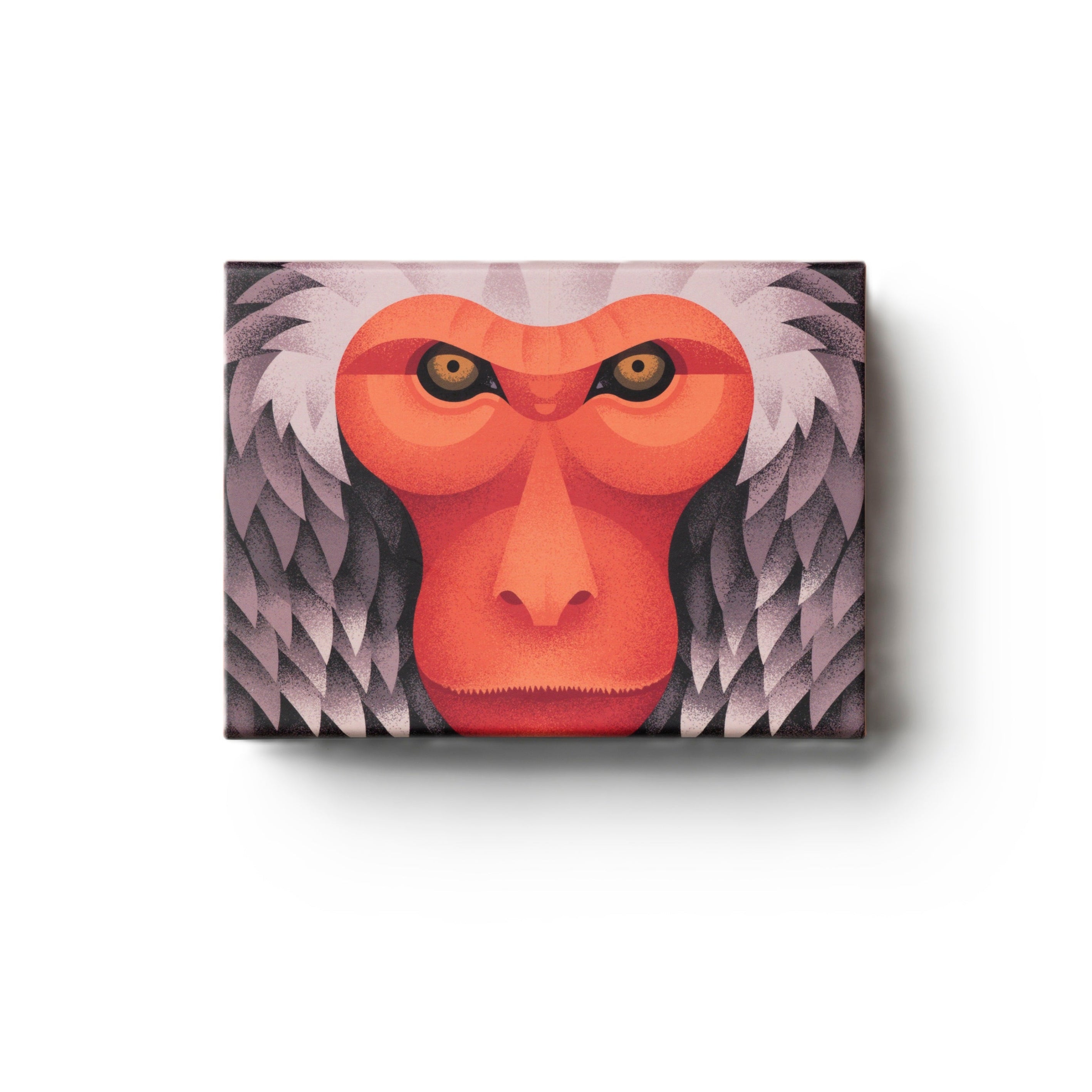 Puzzle JAPANESE MACAQUE orange mit grau