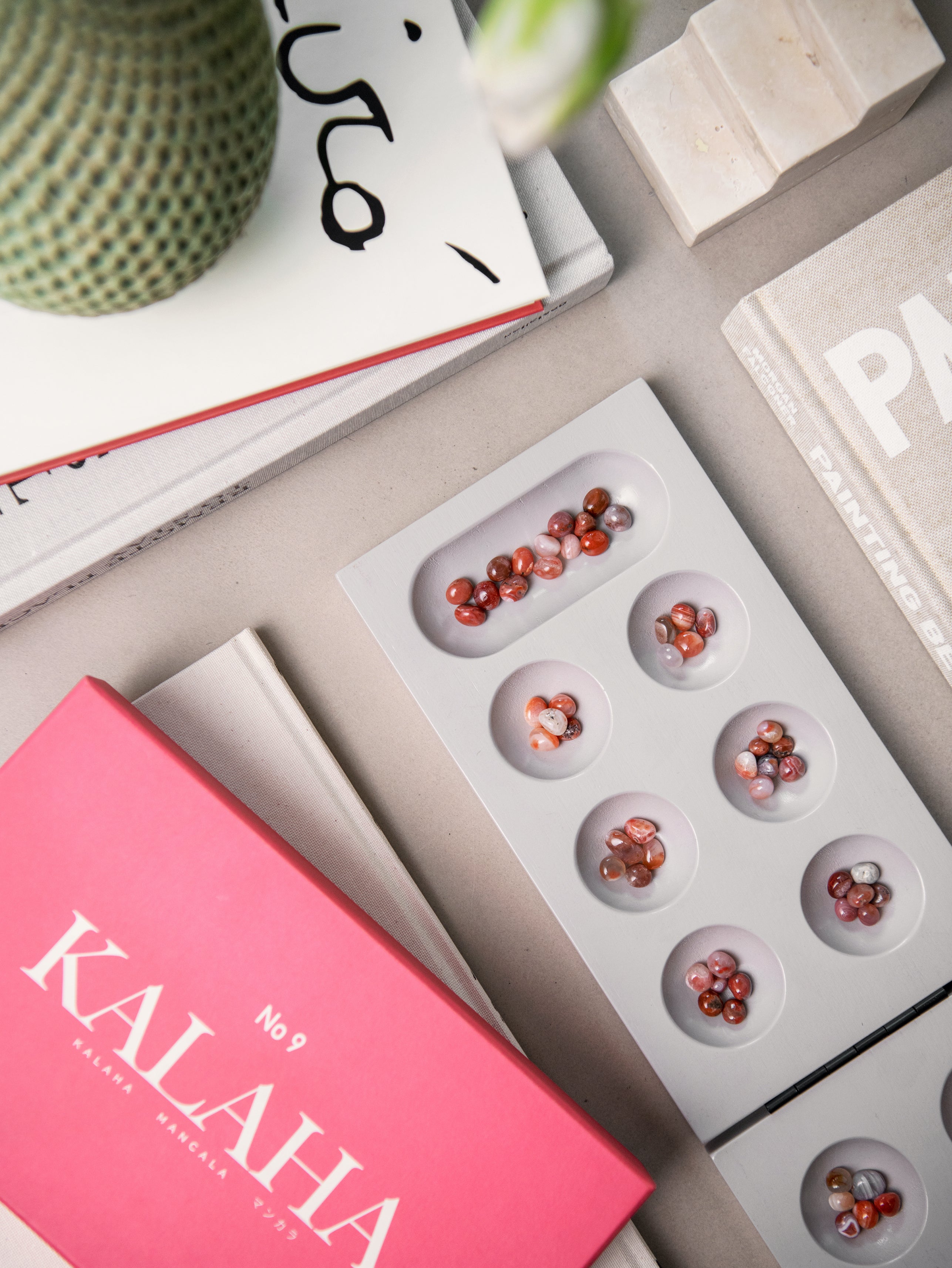 Gra strategische KALAHA rosa