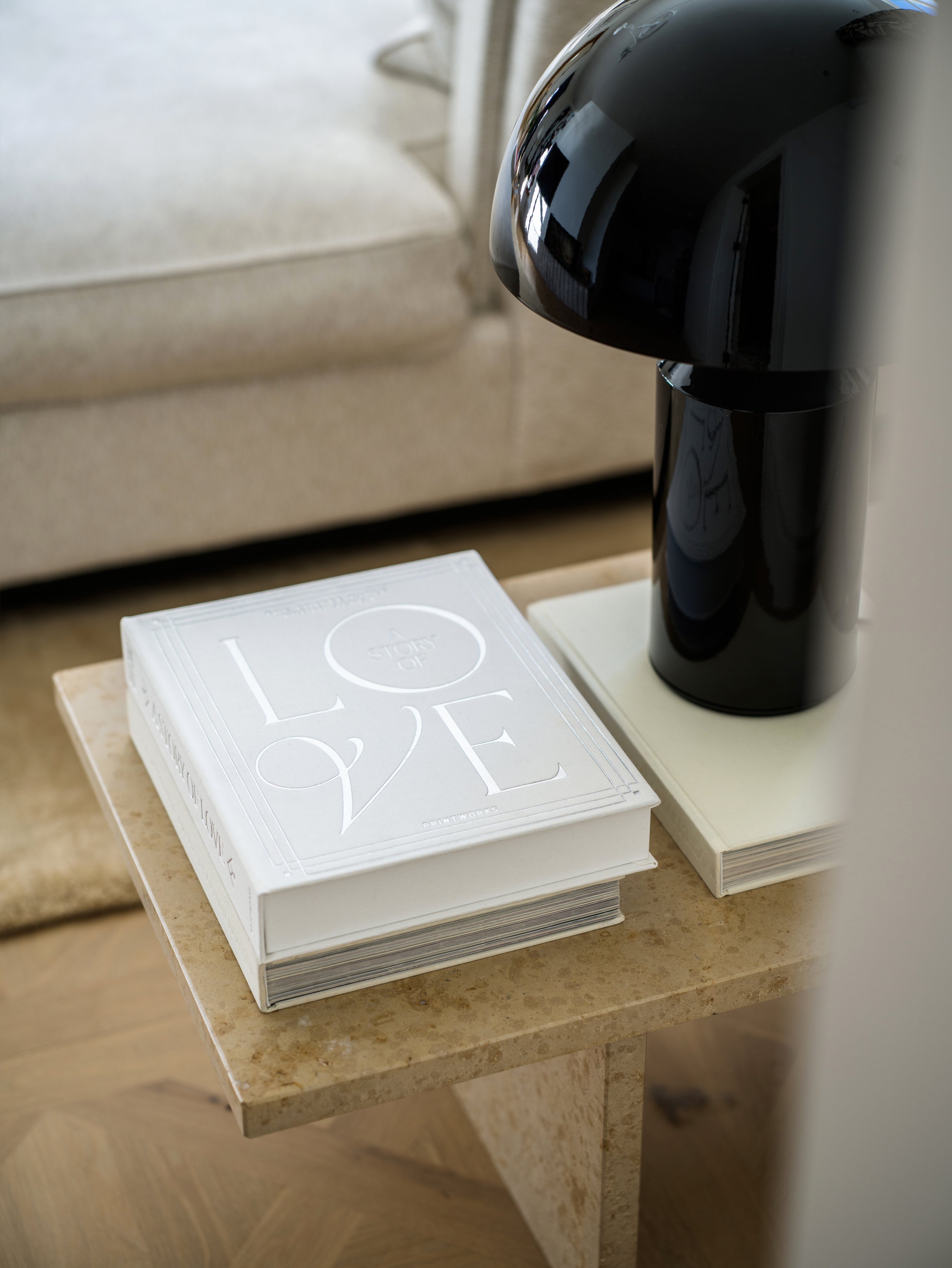 Fotoalbum A STORY OF LOVE weiß mit Silber