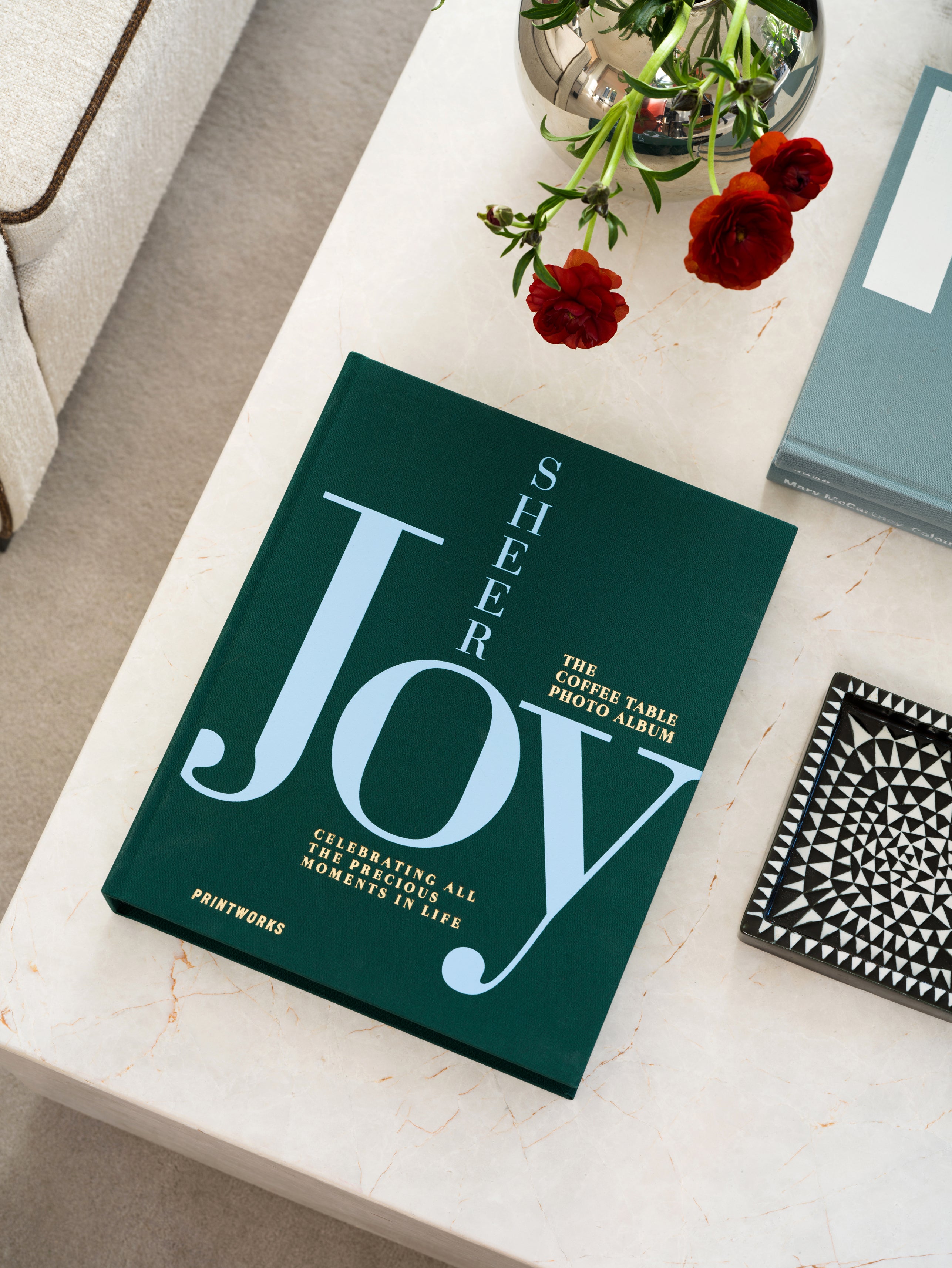 Fotoalbum SHEER JOY grün mit blau