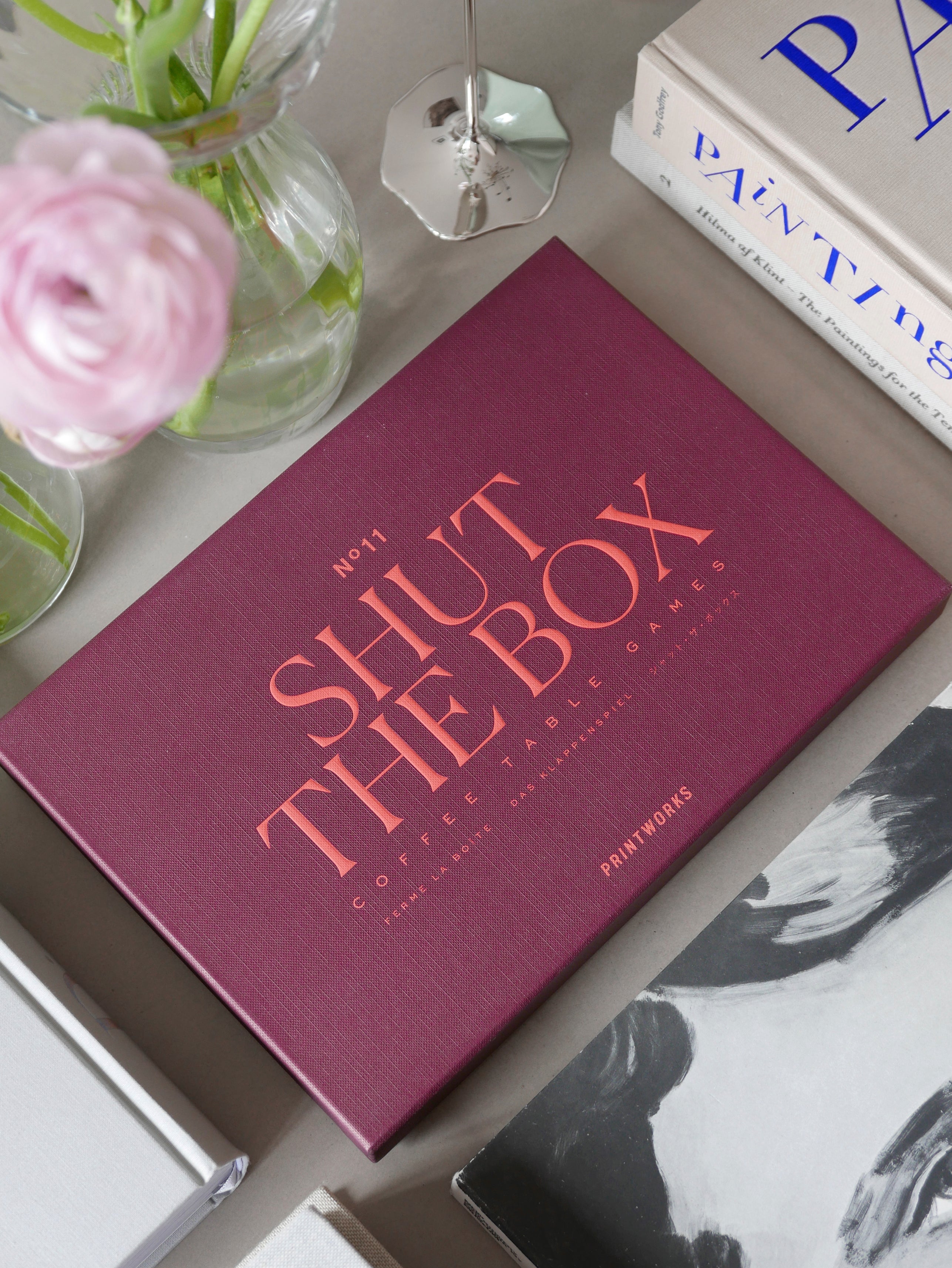 Brettspiel SHUT THE BOX bordeaux