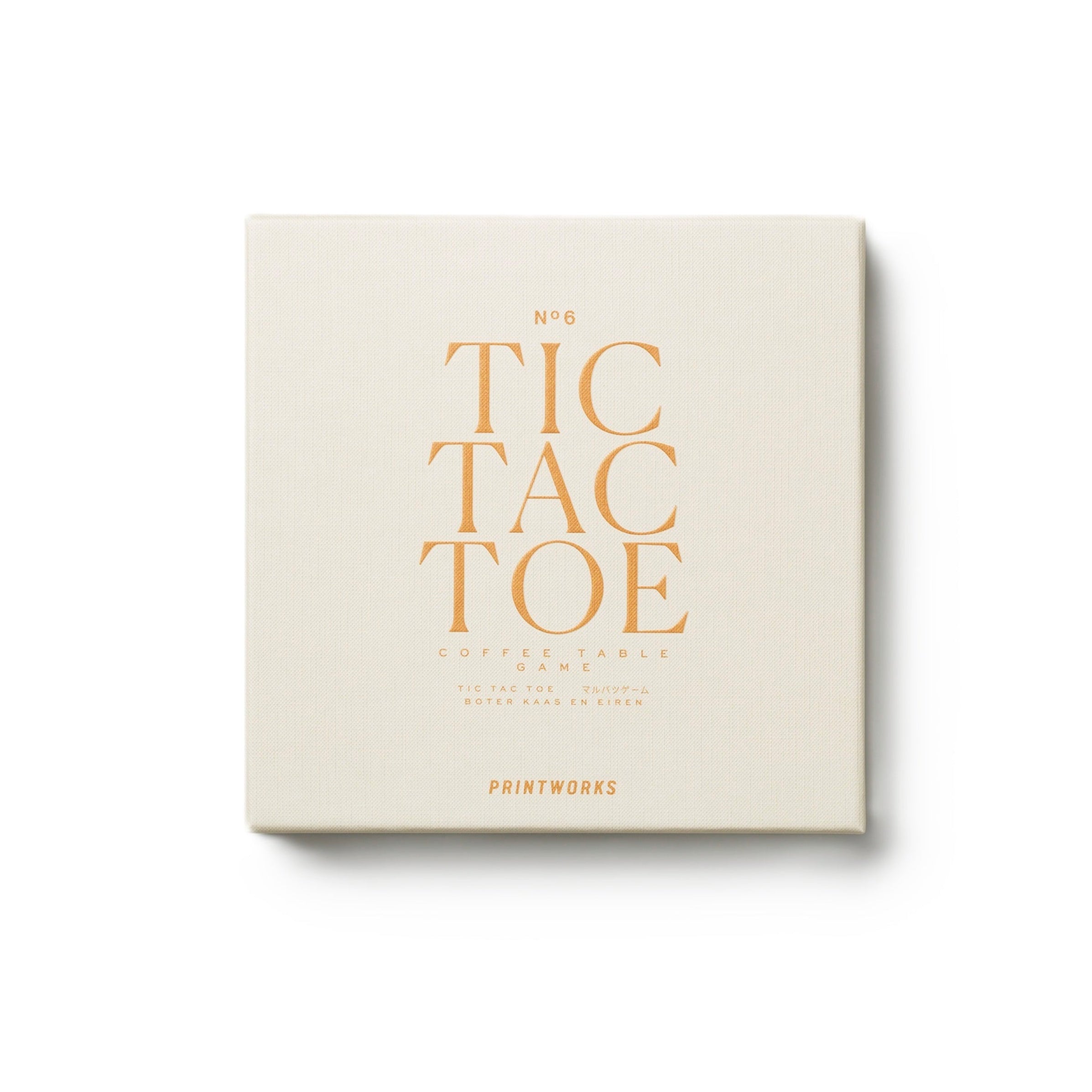 TIC TAC TOE Kegelspiel beige mit Schwarz
