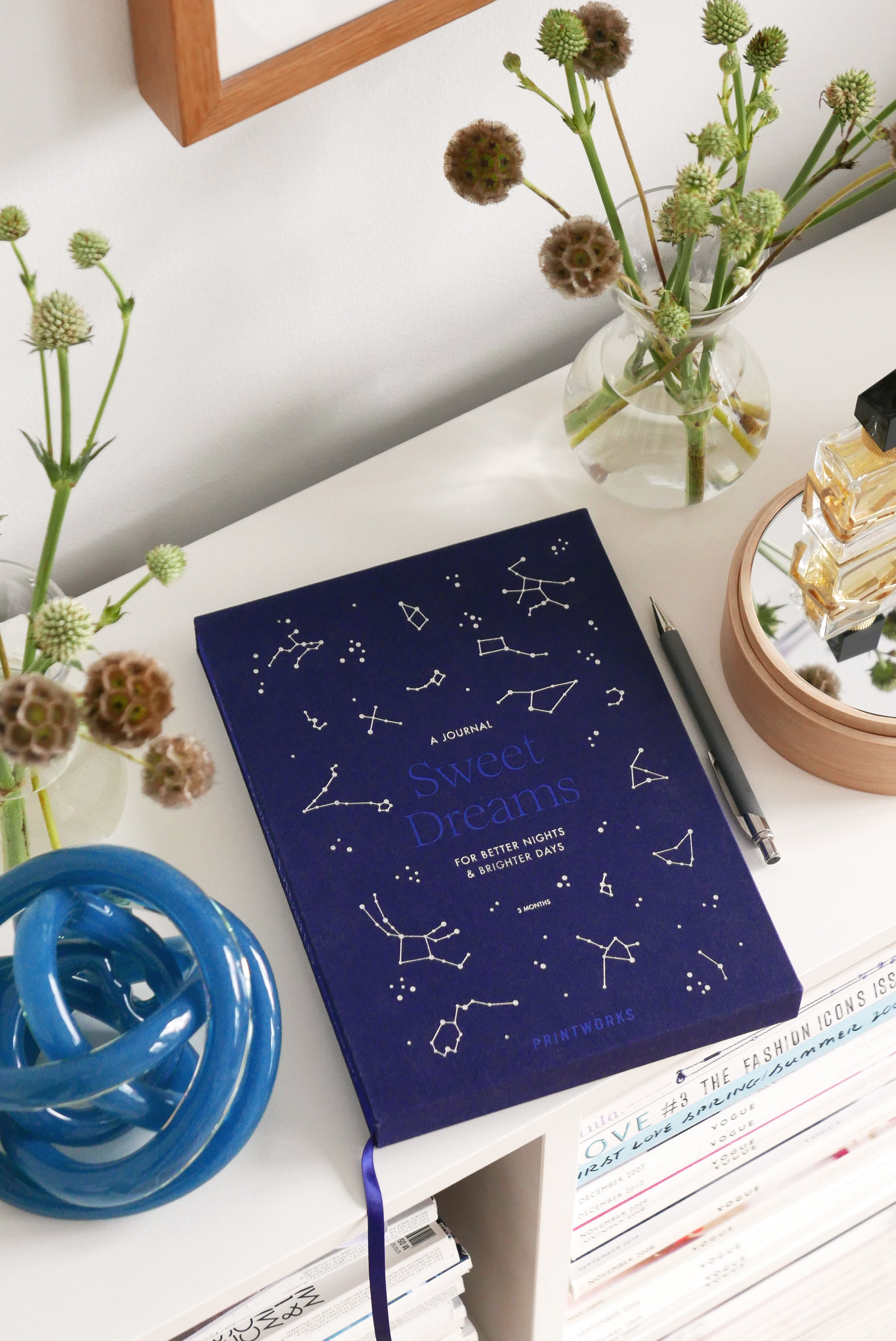 Schlafjournal SWEET DREAMS granatblau