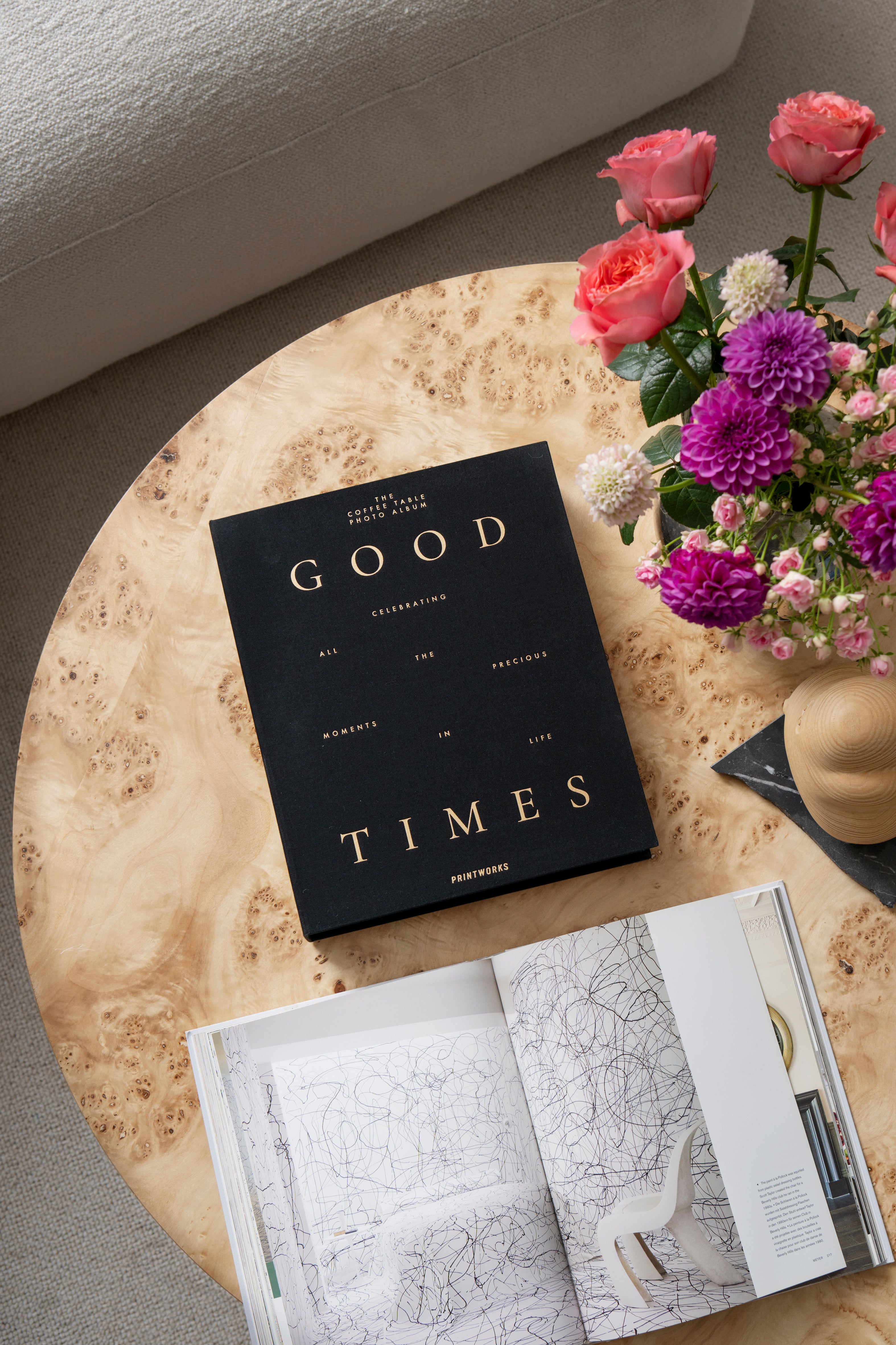 Fotoalbum GOOD TIMES schwarz mit Gold