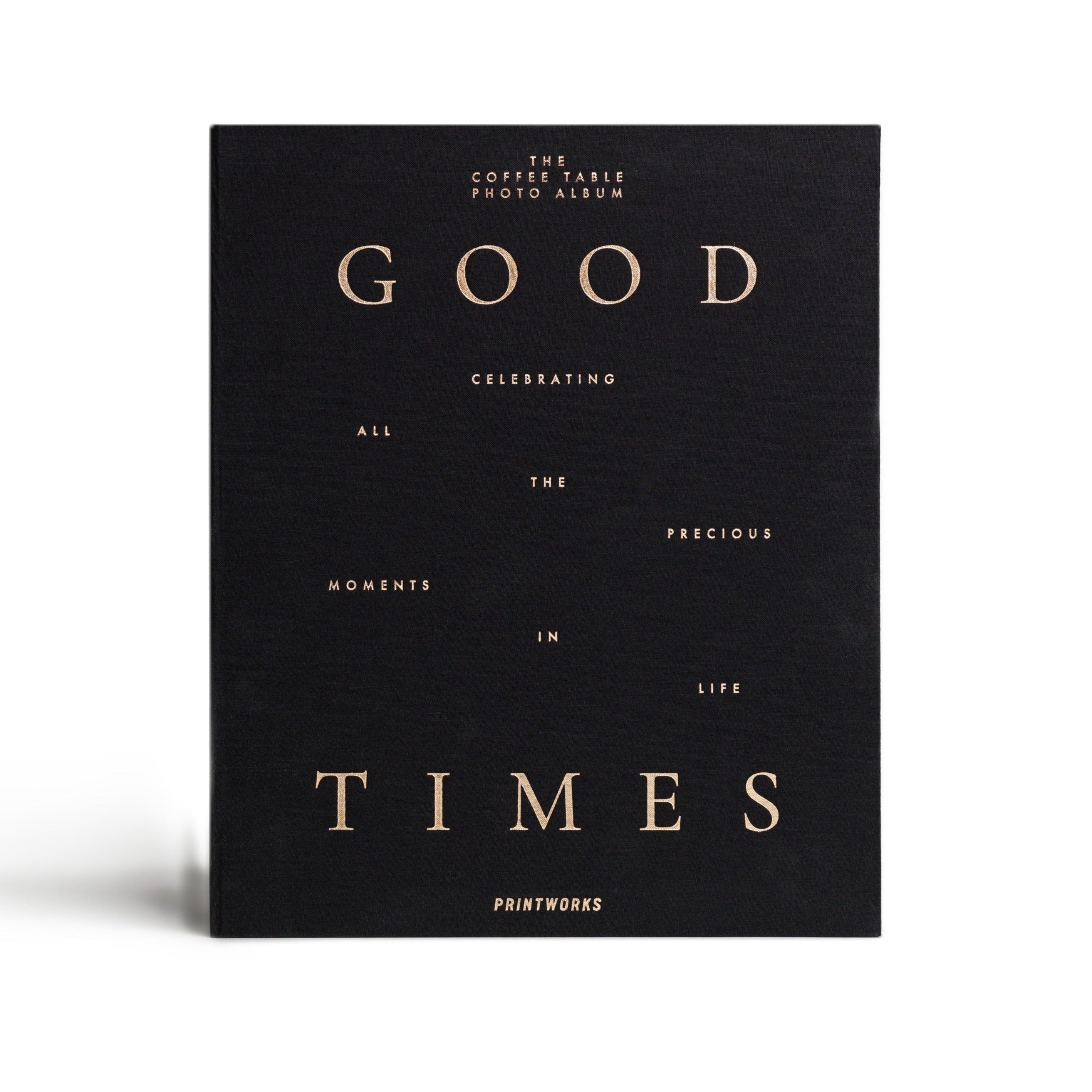 Fotoalbum GOOD TIMES schwarz mit Gold
