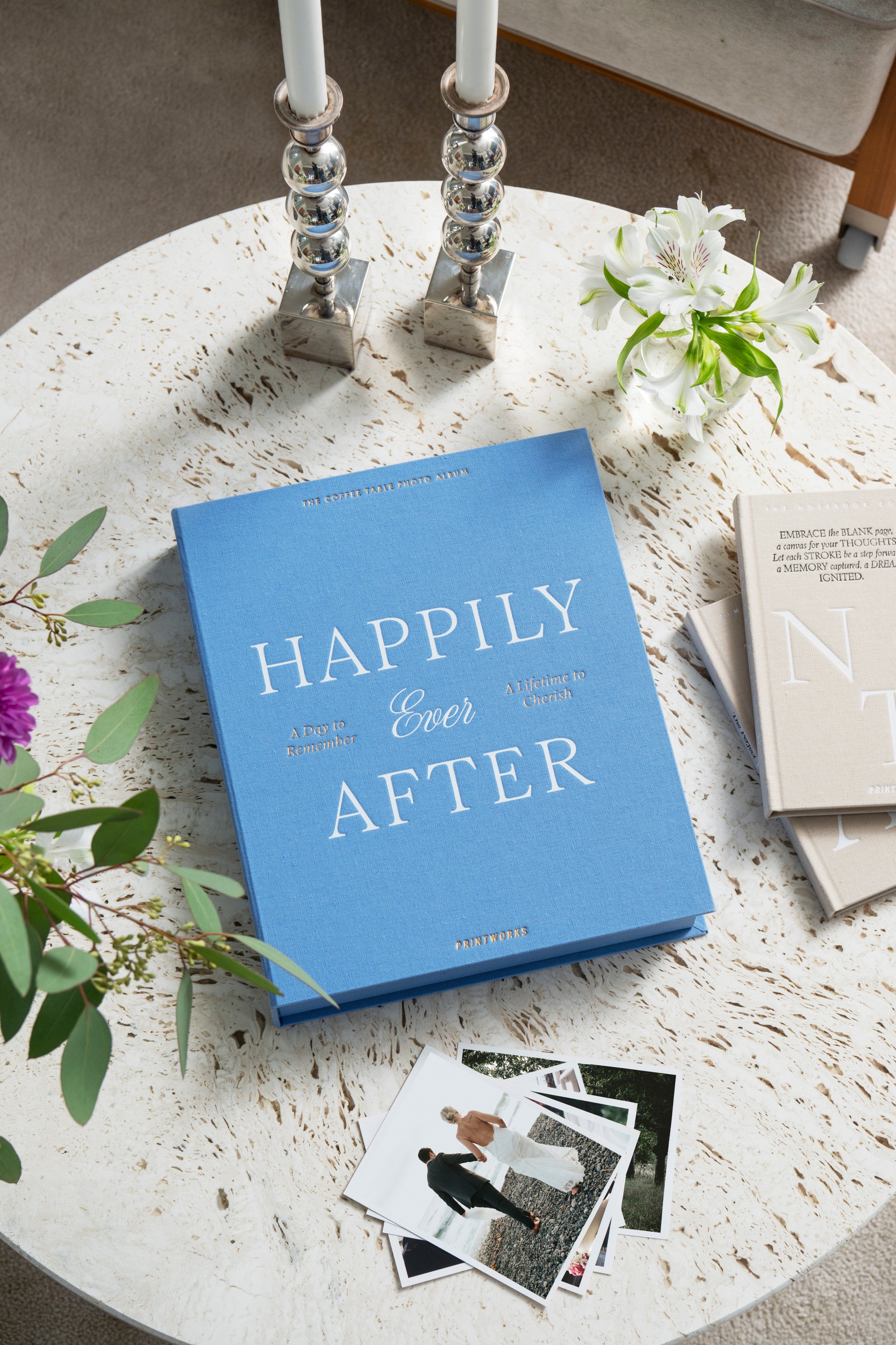 Fotoalbum HAPPILY EVER AFTER blau
