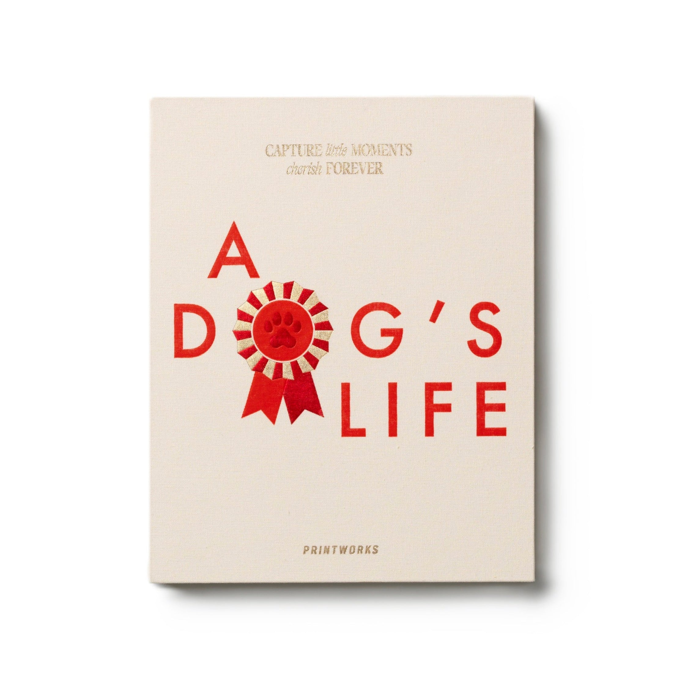 Dziennik A DOG'S LIFE beige mit Rot