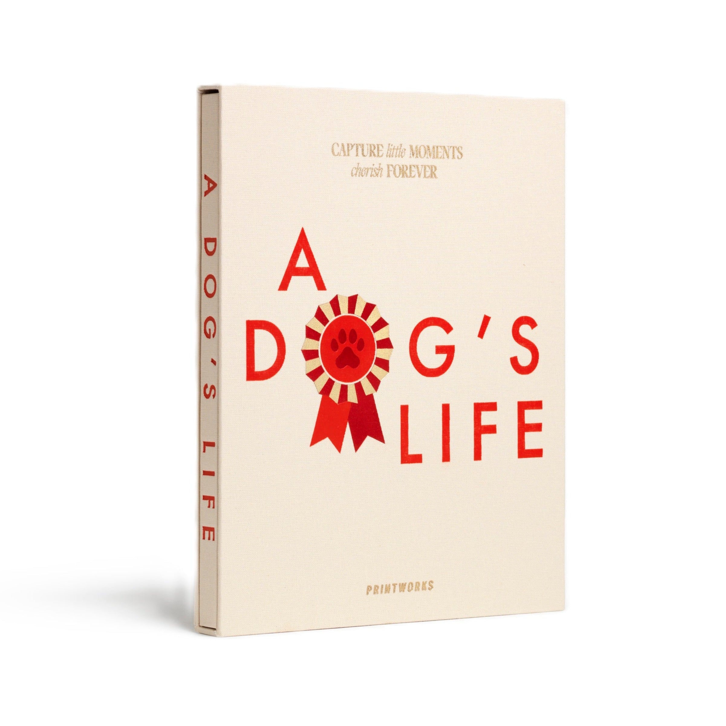 Dziennik A DOG'S LIFE beige mit Rot