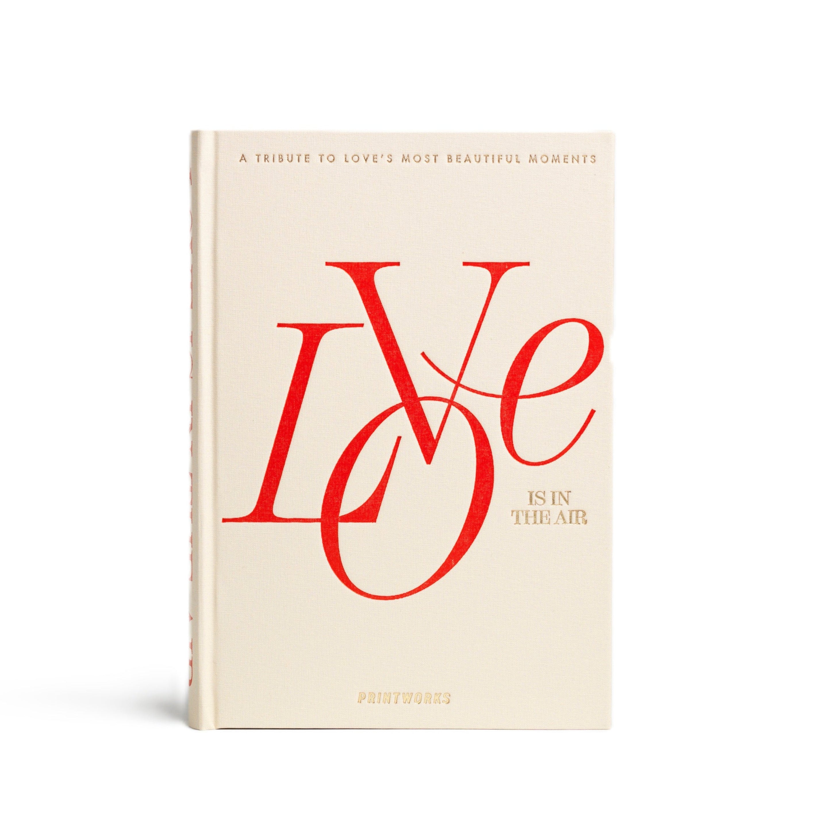 LOVE IS IN THE AIR Photo Album Beige with Red