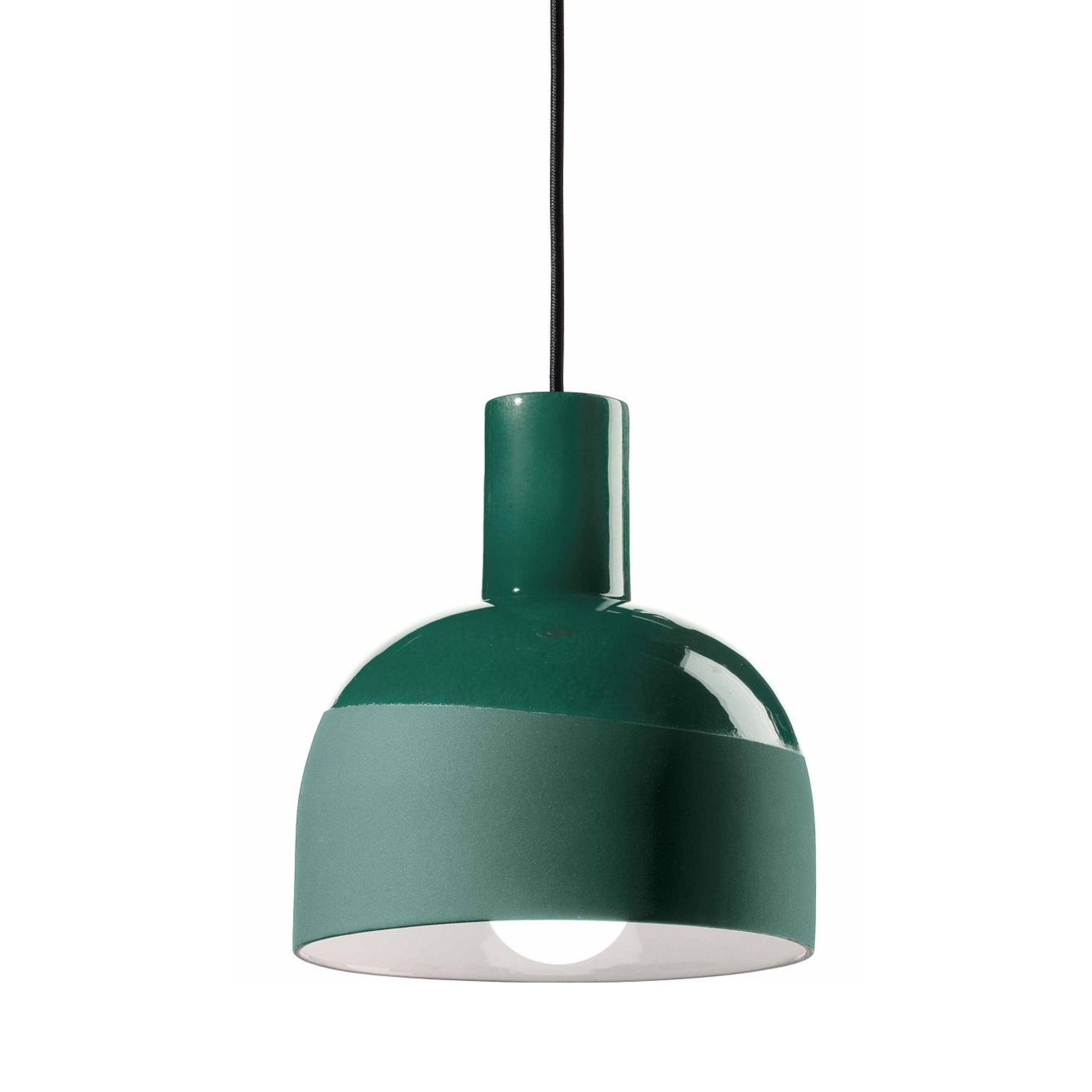 CAXIXI ceramic pendant lamp in bottle green