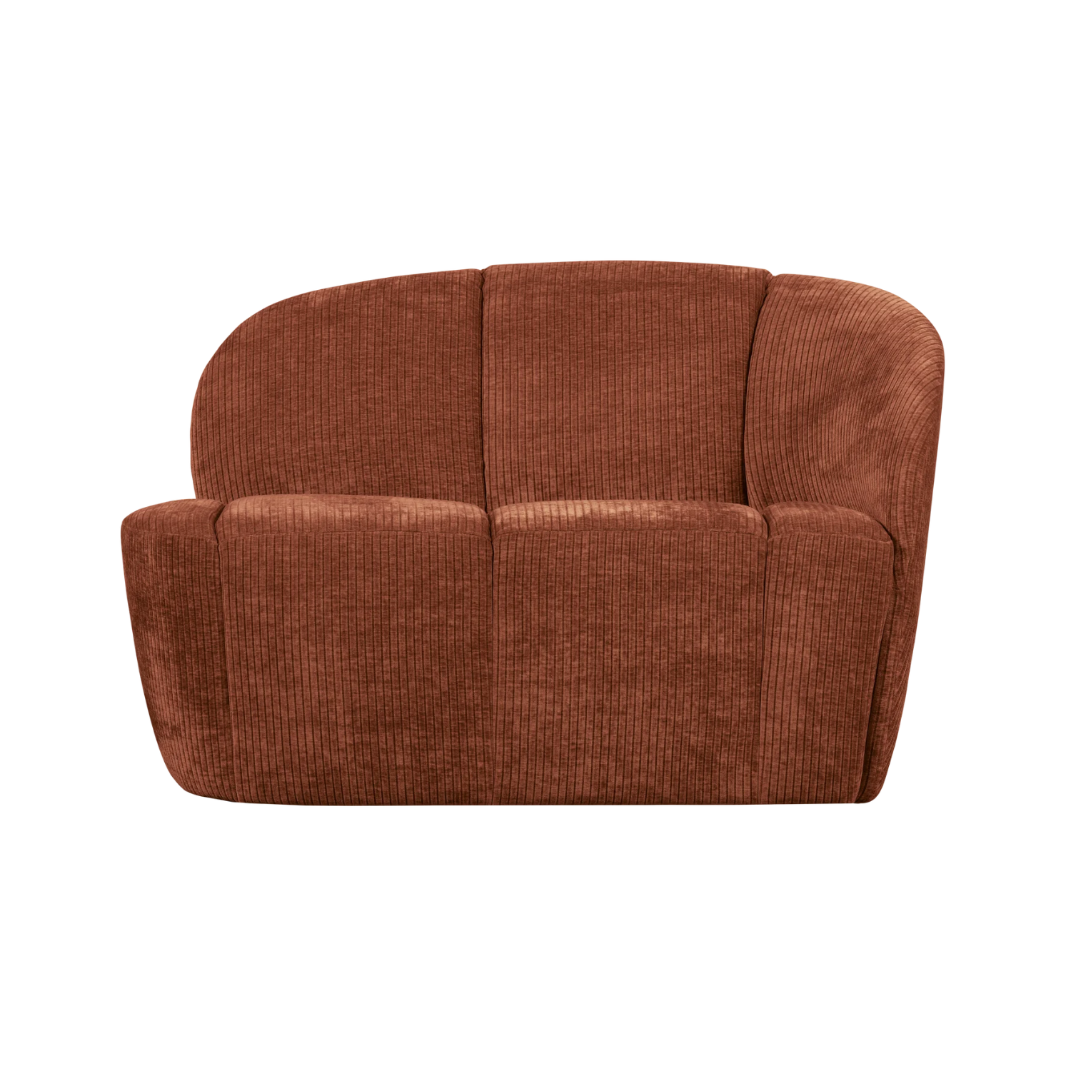 Sofa mit rechtsseitiger Sitzfläche für 2 Personen MOJO braunes Cord