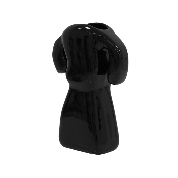 KRITTERS BOZO Vase schwarz