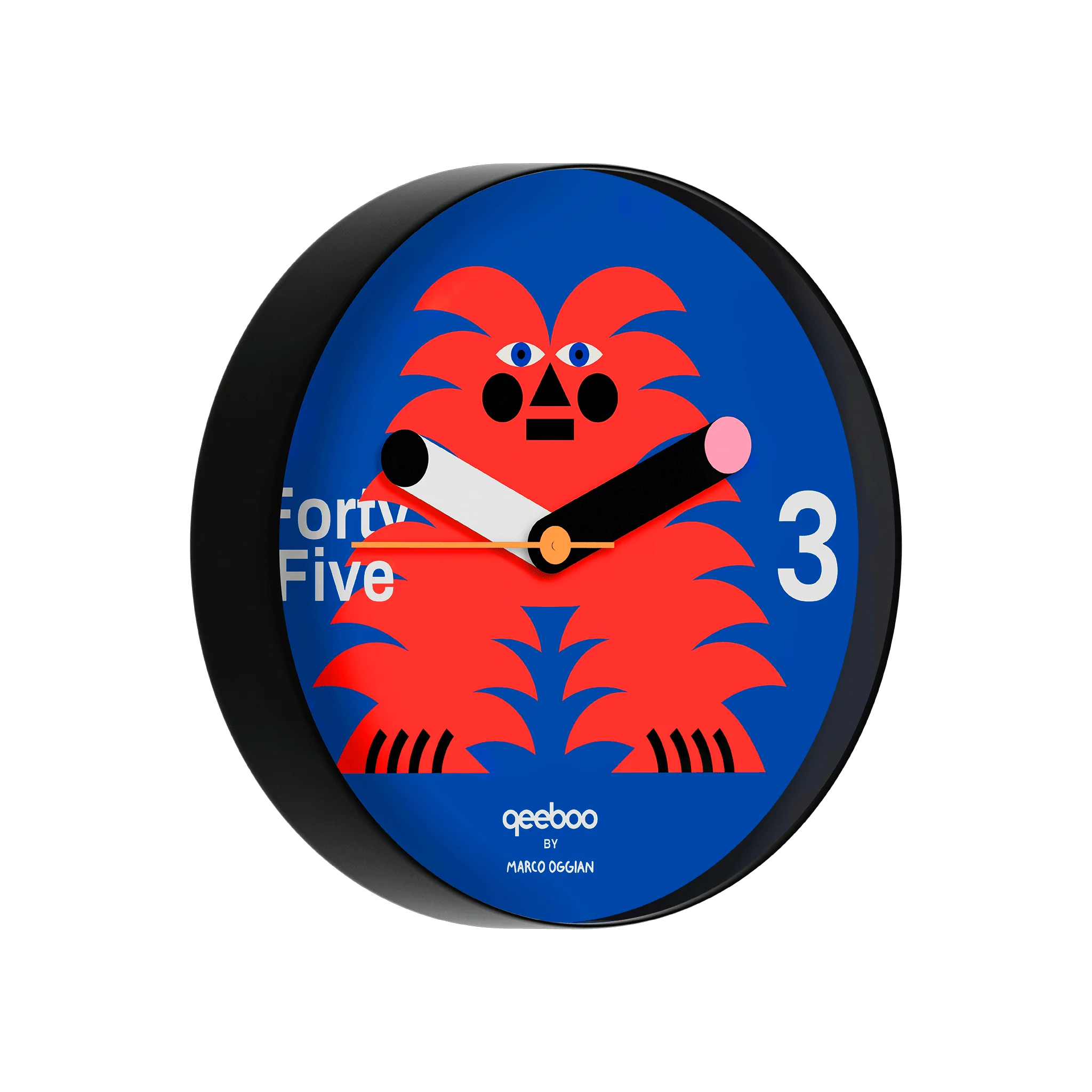 MAGIC SAMU blue wall clock