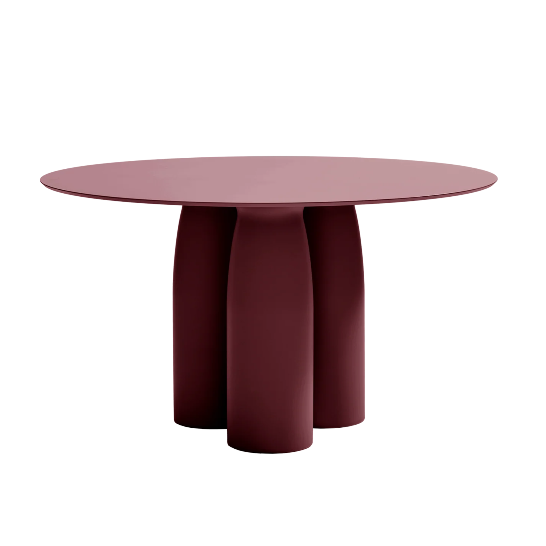 TOTO Round Table HPL Laminate Burgundy