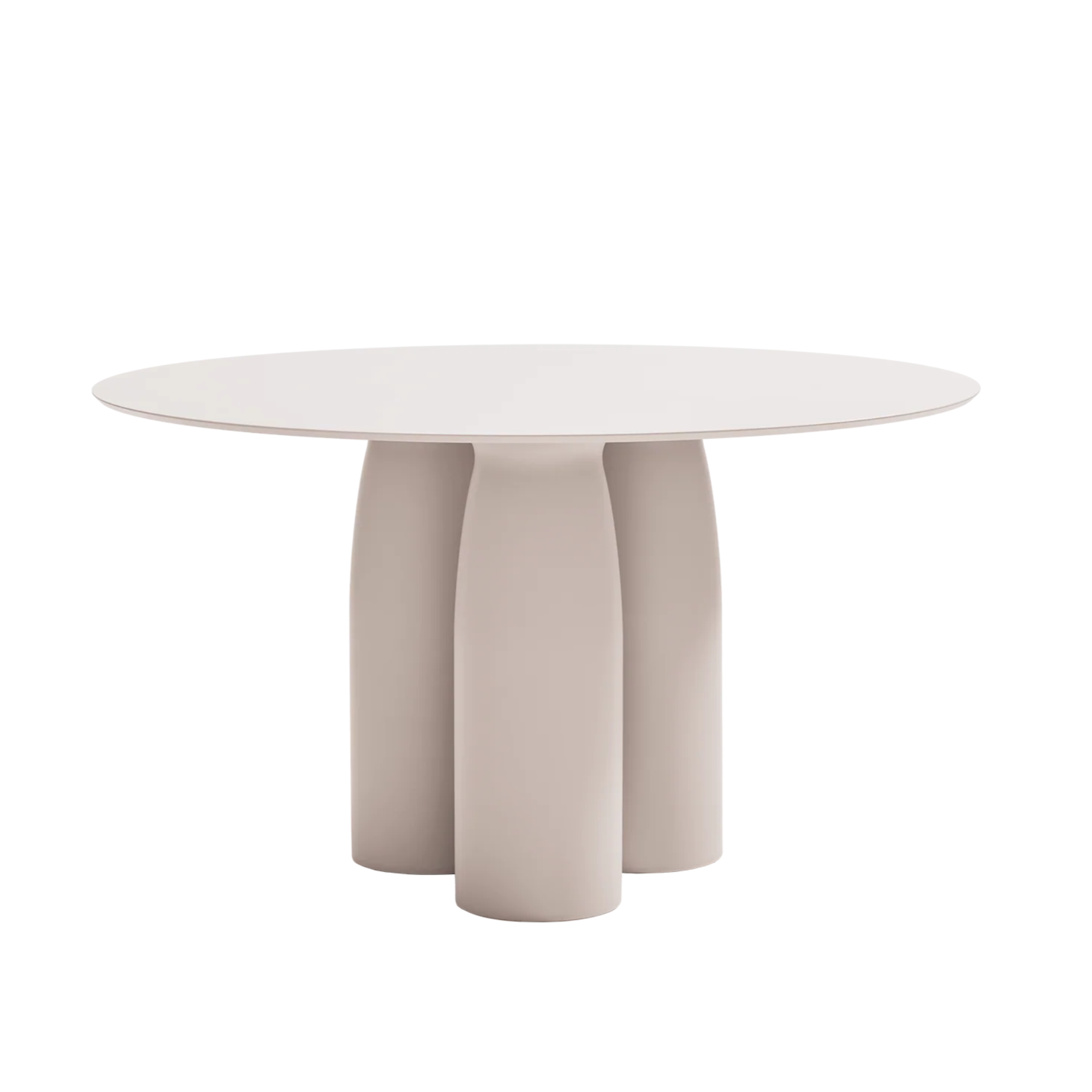Round table TOTO HPL laminate white