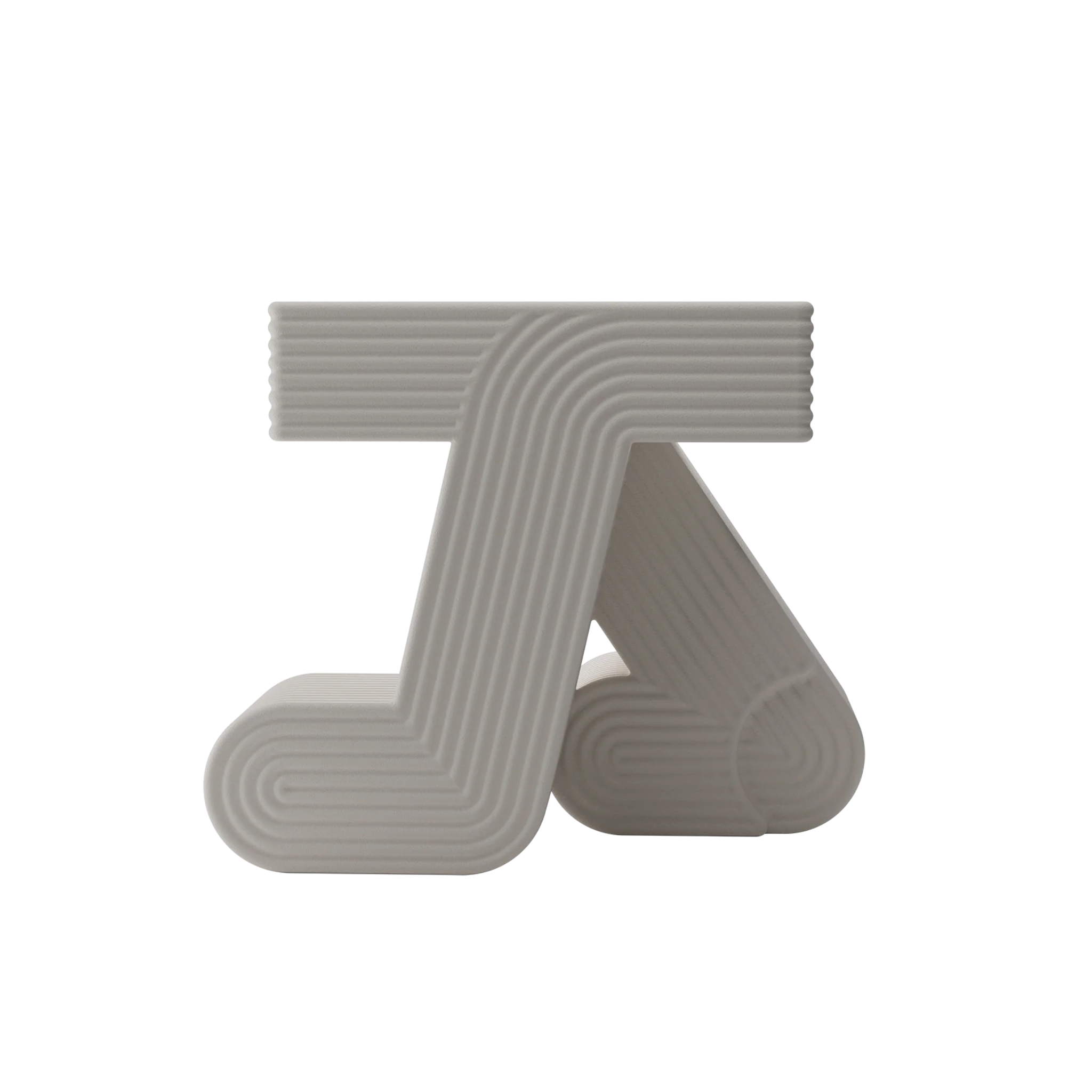 Beige garden side table WALKING