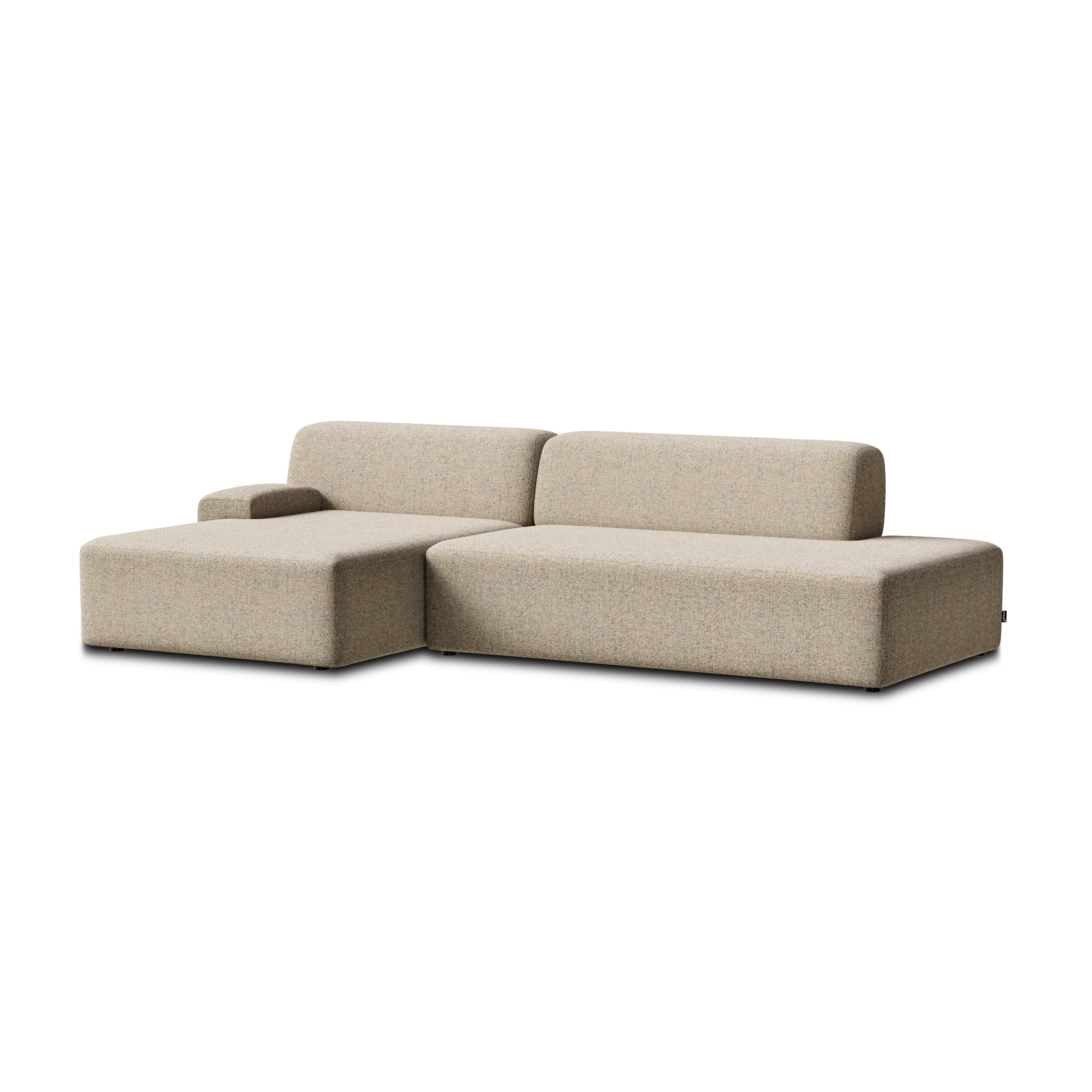 Offene linke modulare Eckcouch UMI beige