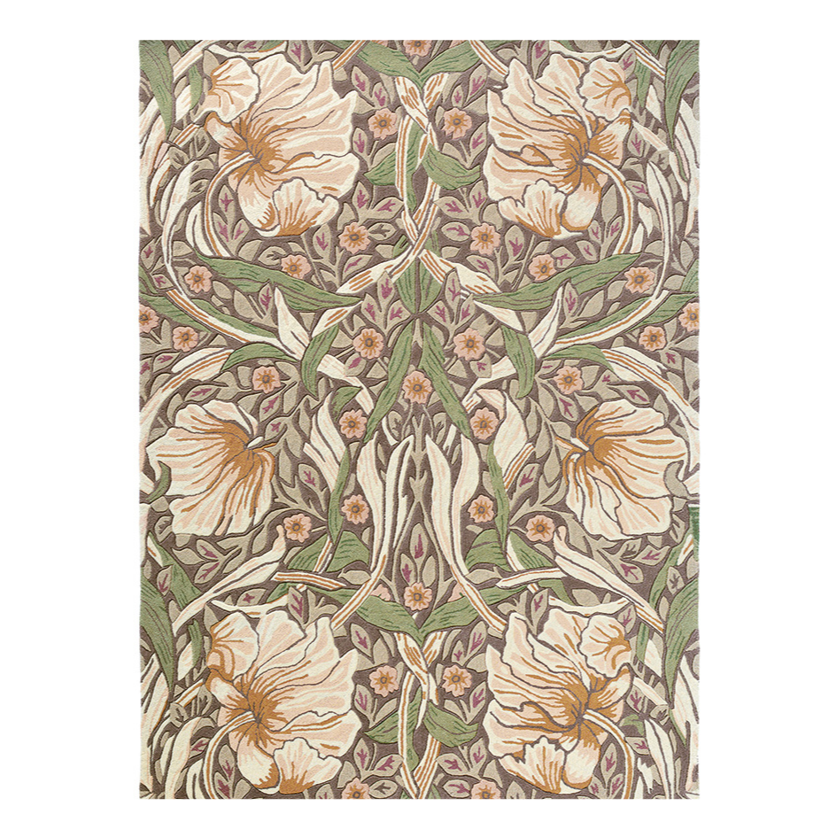 PimperNel Aubergine beige-green rug