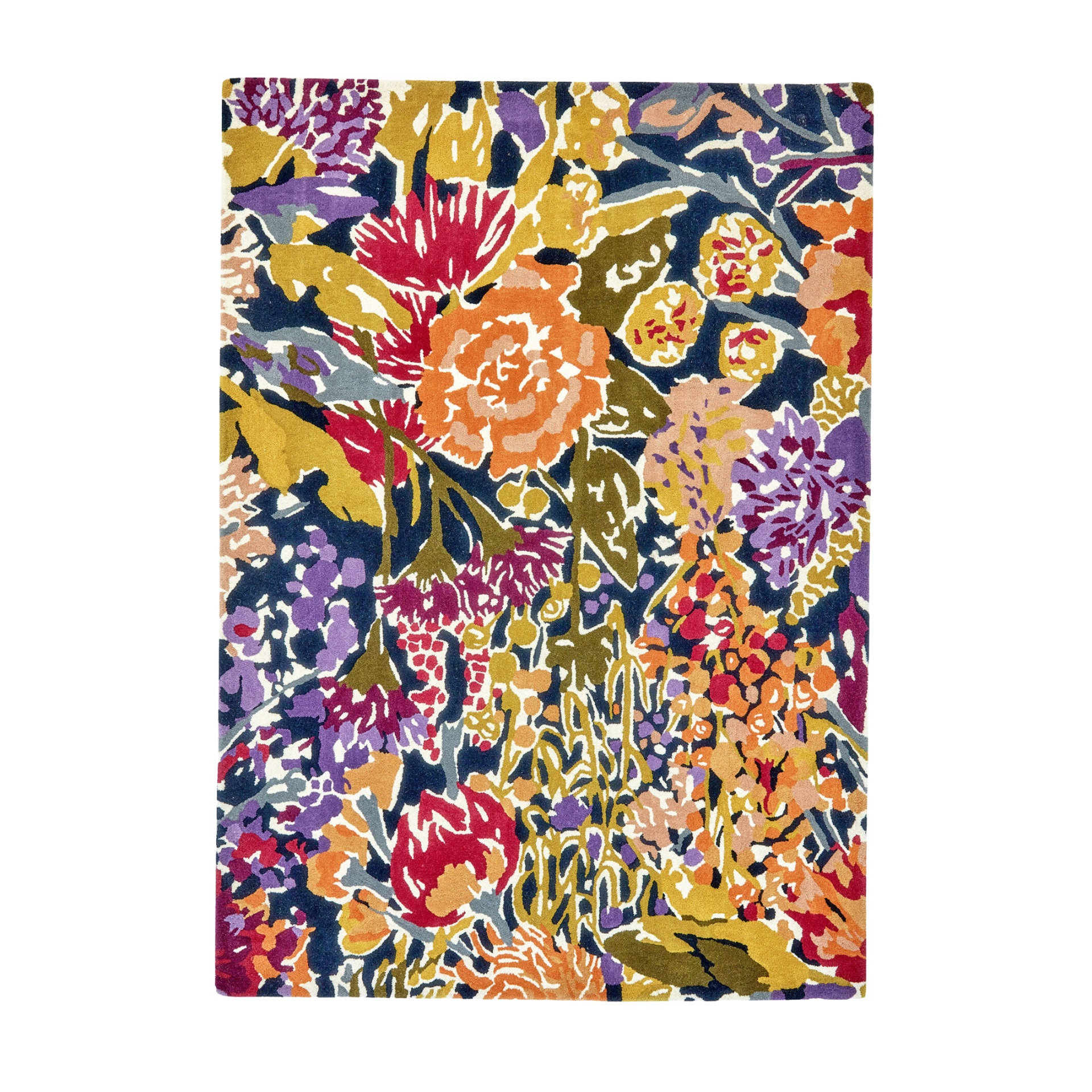 Multicolored Sanguine Aubergine rug