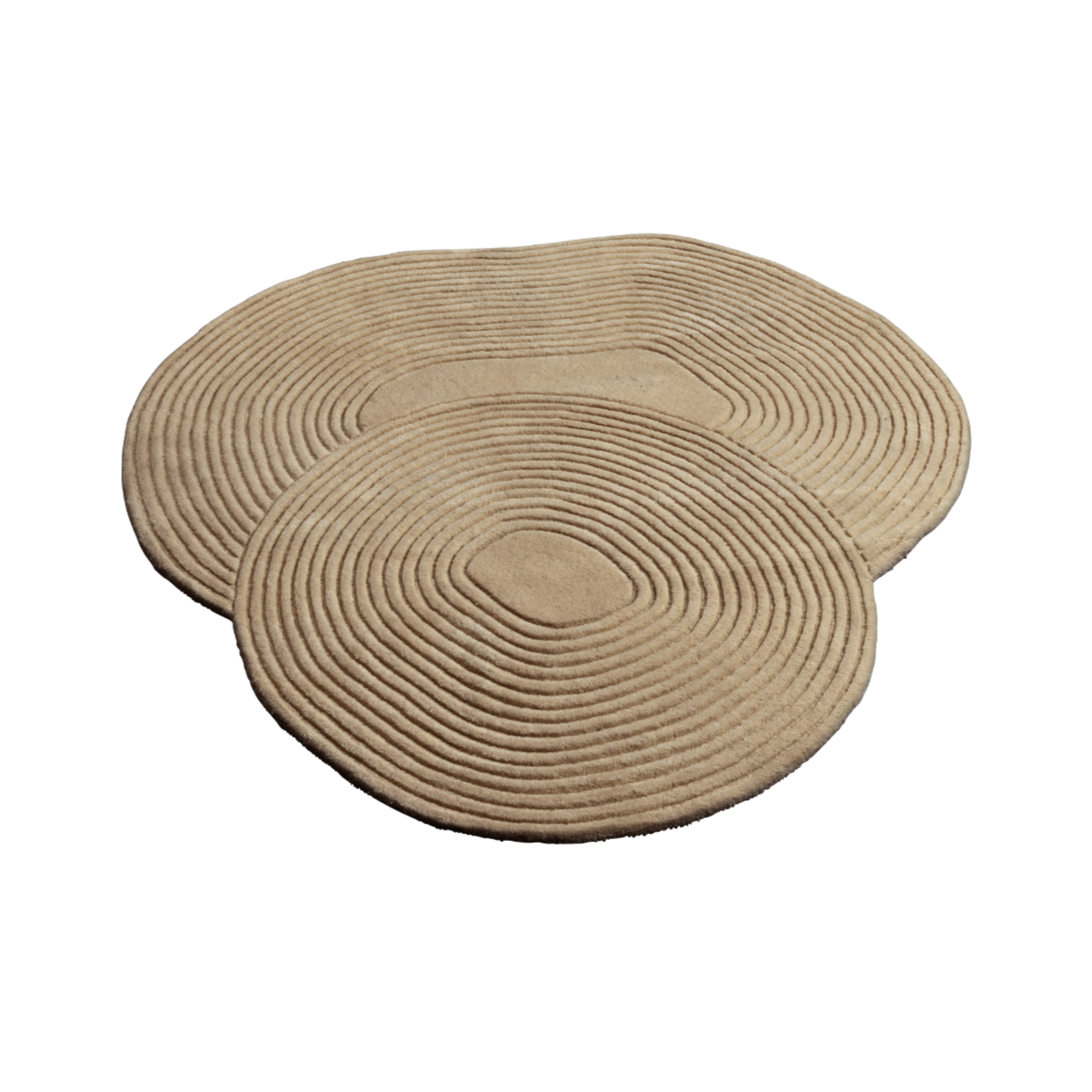 ZEN SHAPED oval rug brown