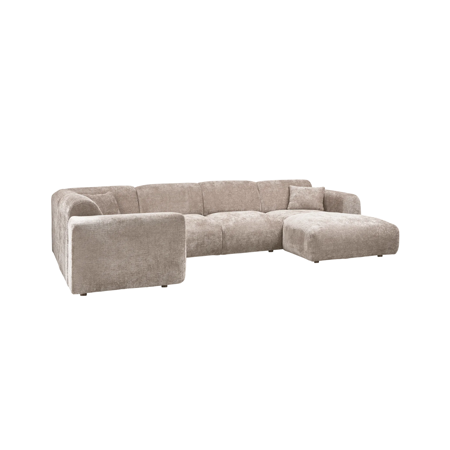 Panoramawinkelsofa links CLOUD beige