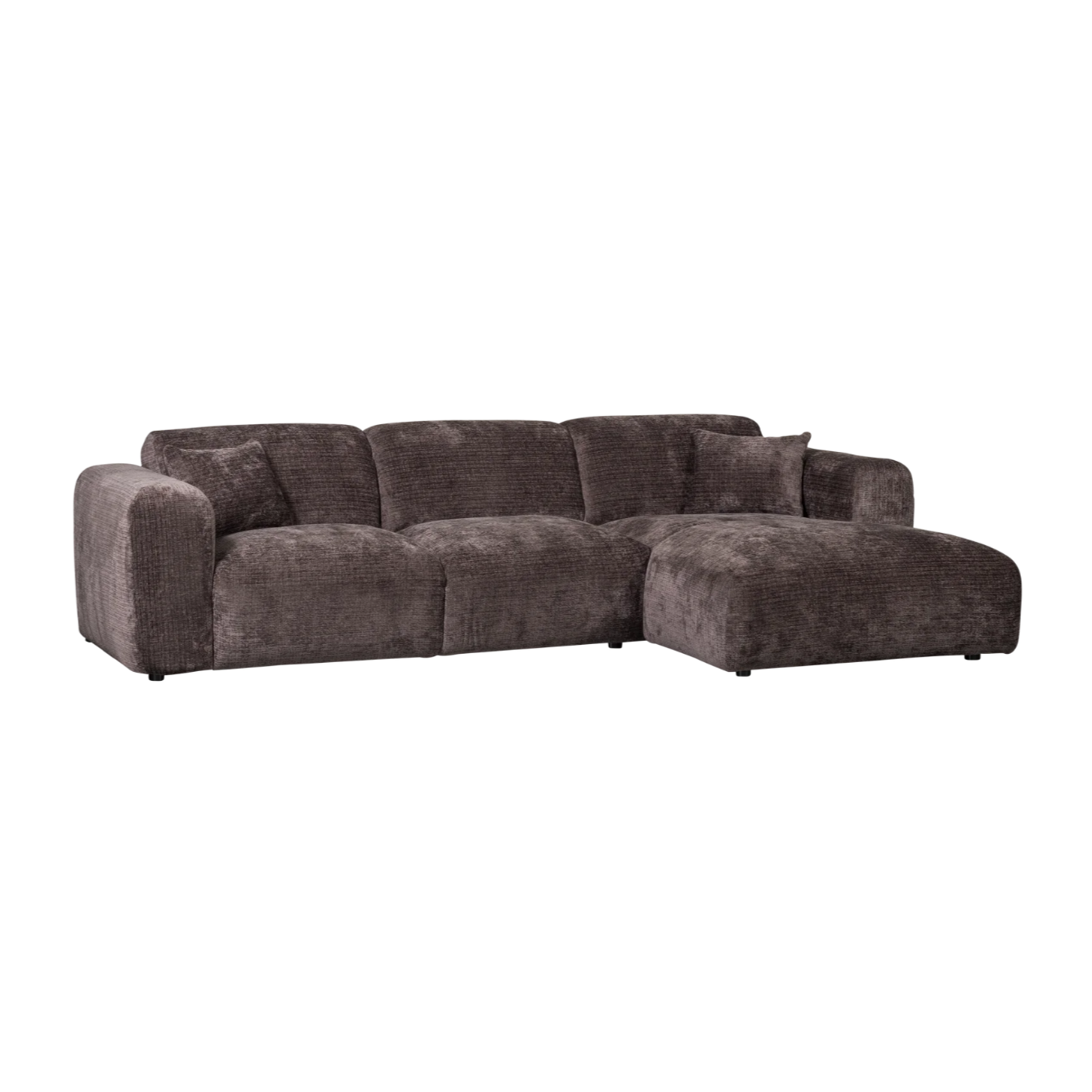 Modularer, brauner CLOUD-Ecksofa mit rechter Seite