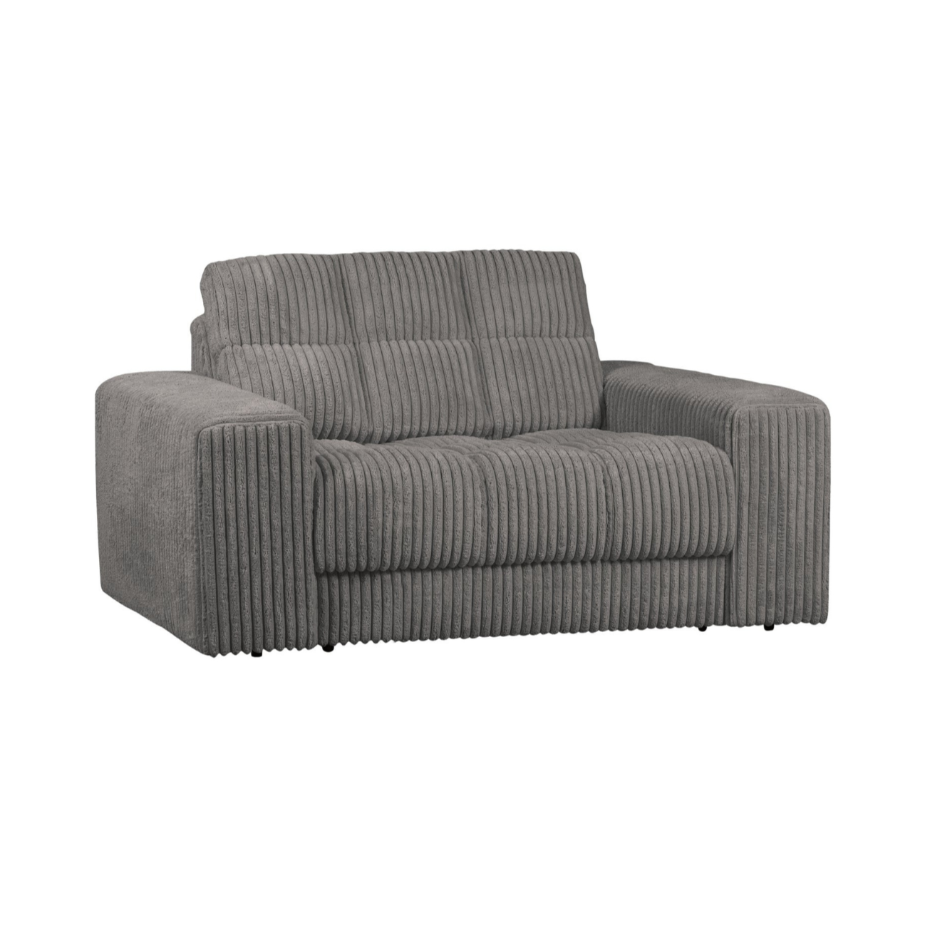 Sofa loveseat SECOND DATE gray corduroy