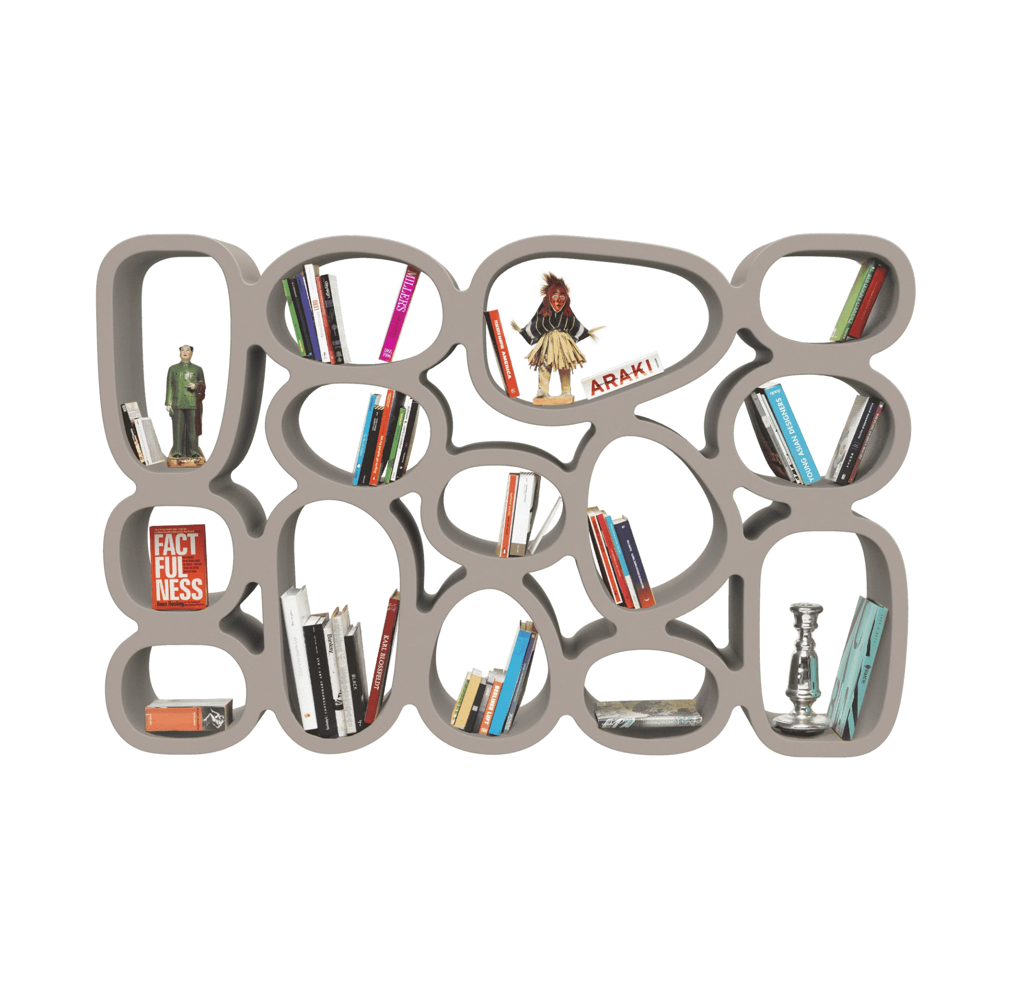 KOIBUCHI Bücherregal grau