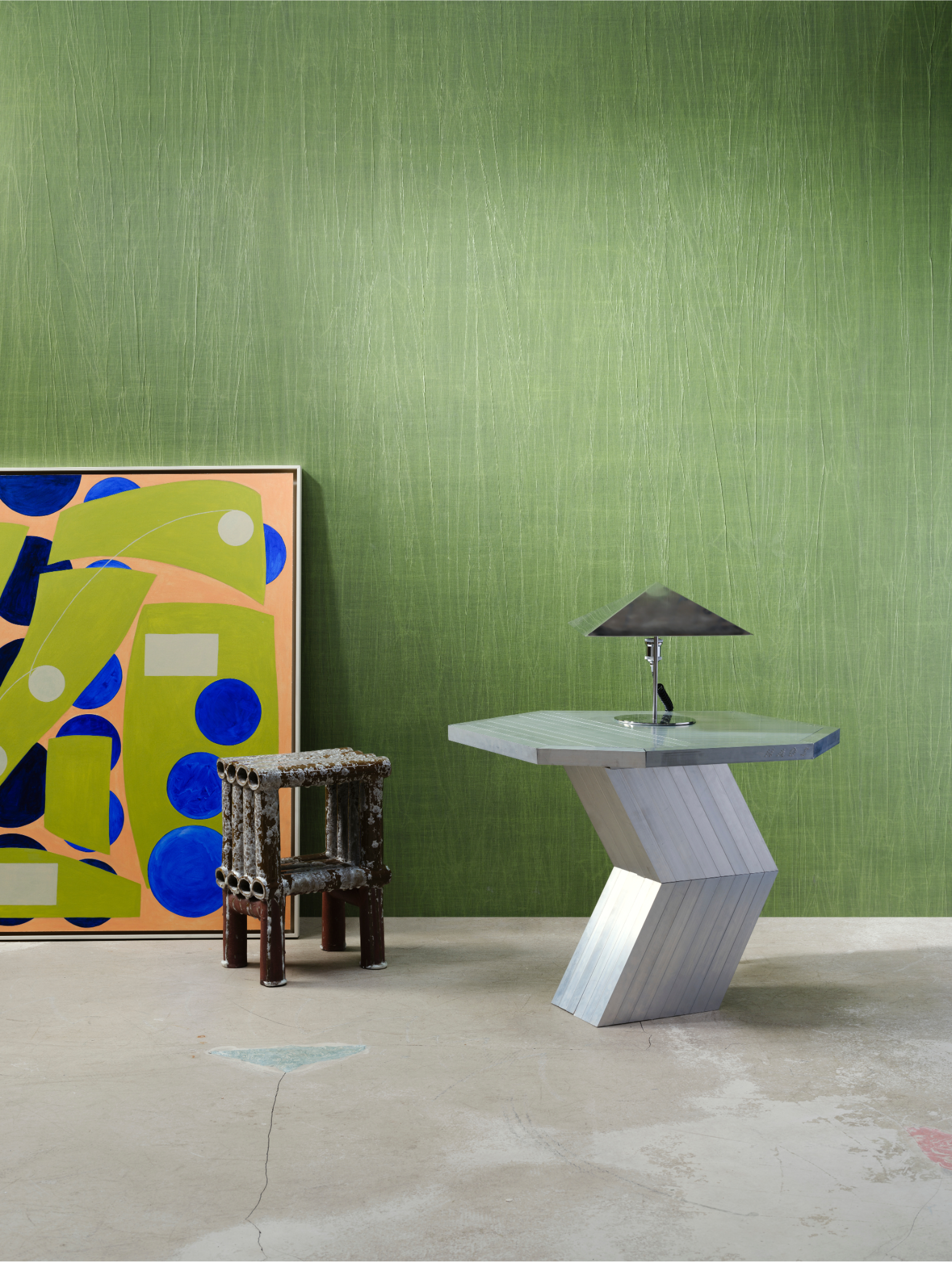 Plisotapete PYXIS warmbeige