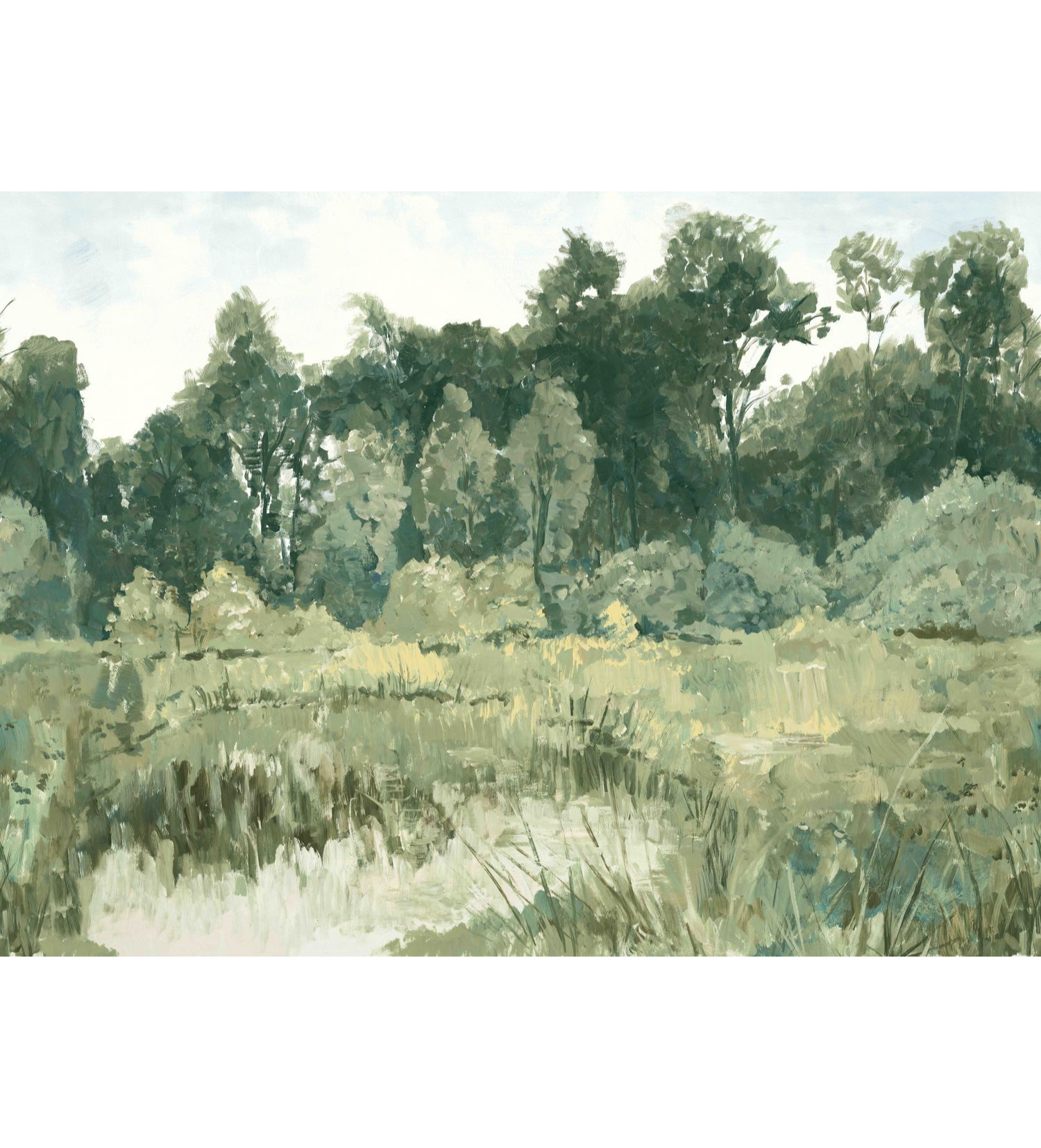 Landscape Tree Mural COLVERT Green