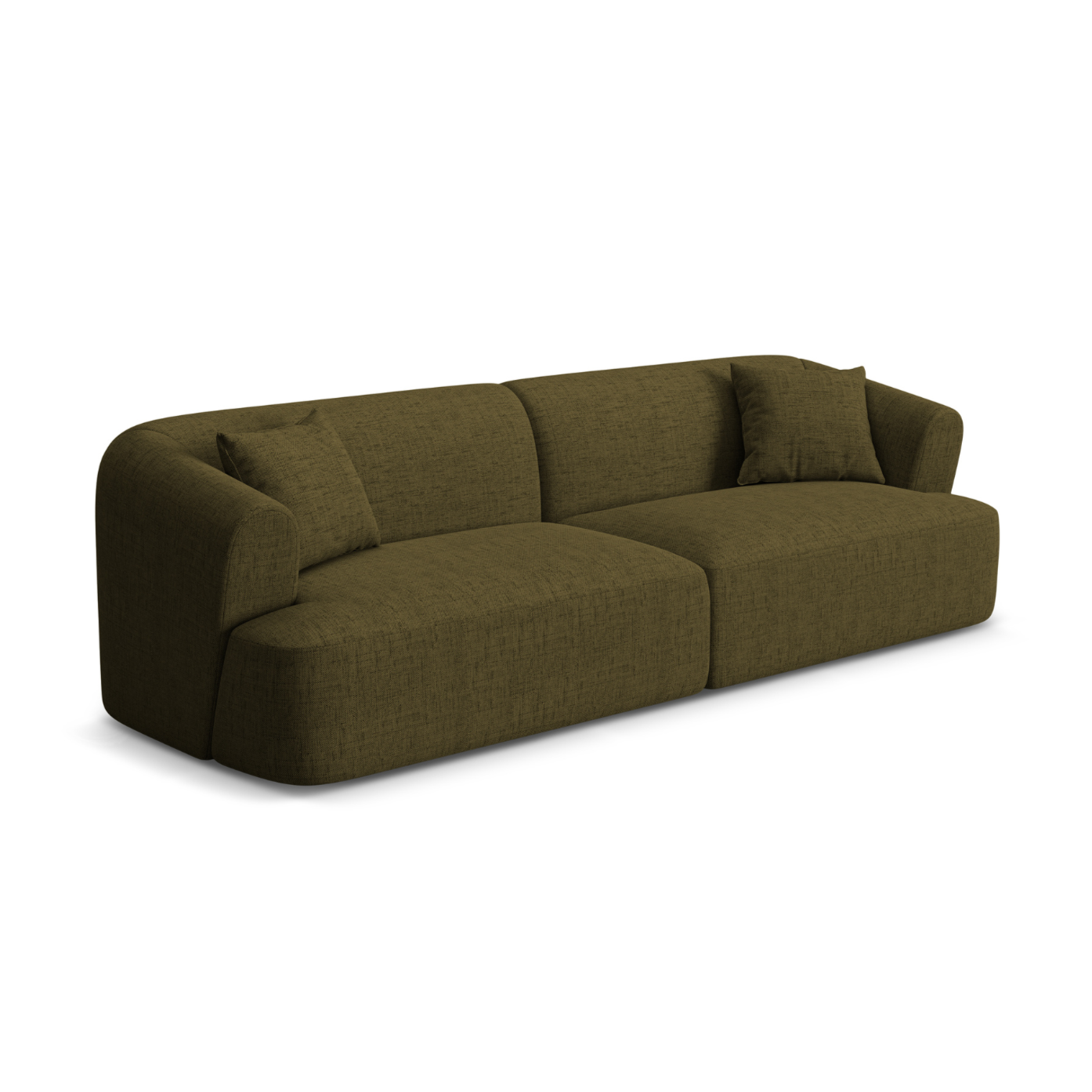 Sofa 4-sitzig CAMPI grün Chenille