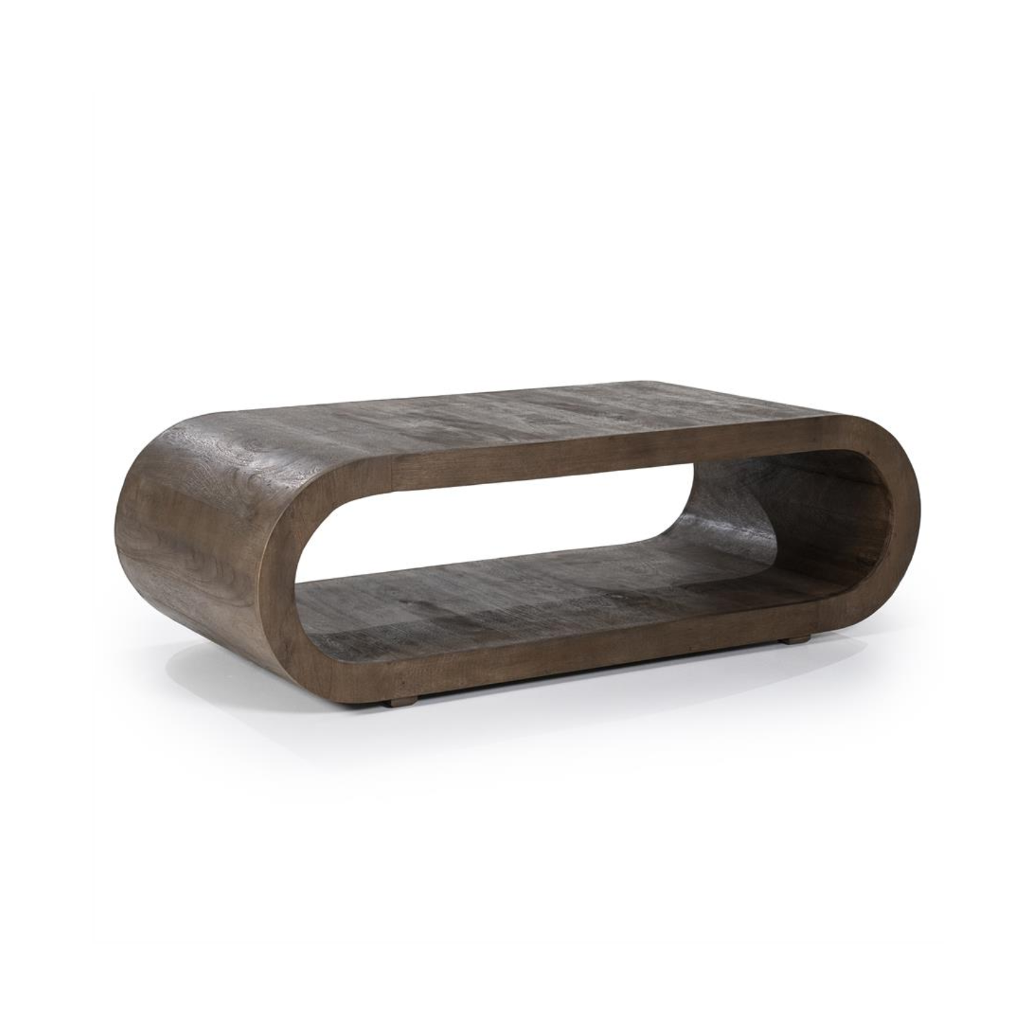 Couchtisch ELORA dunkelbraunes Mangoholz