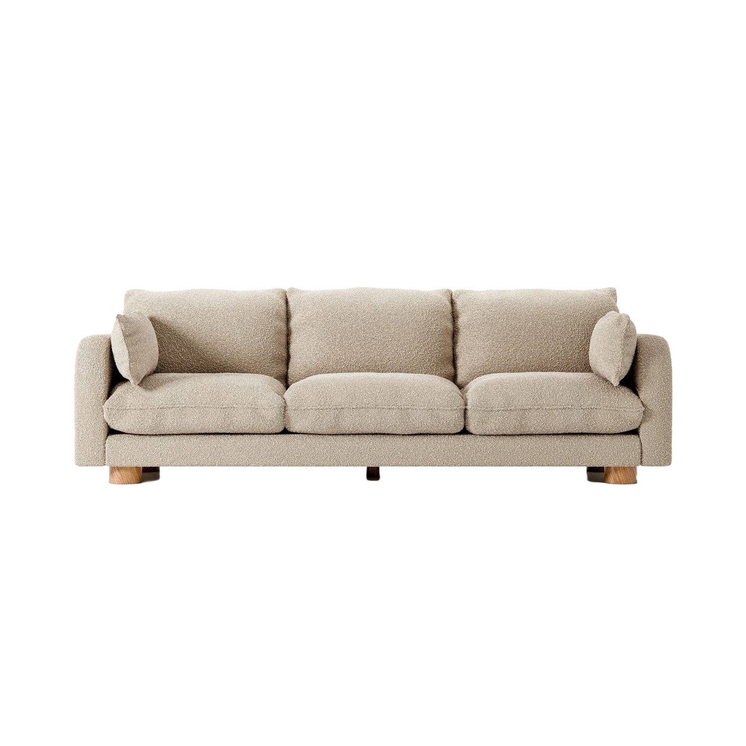 3-seater Sofa MILES beige boucle