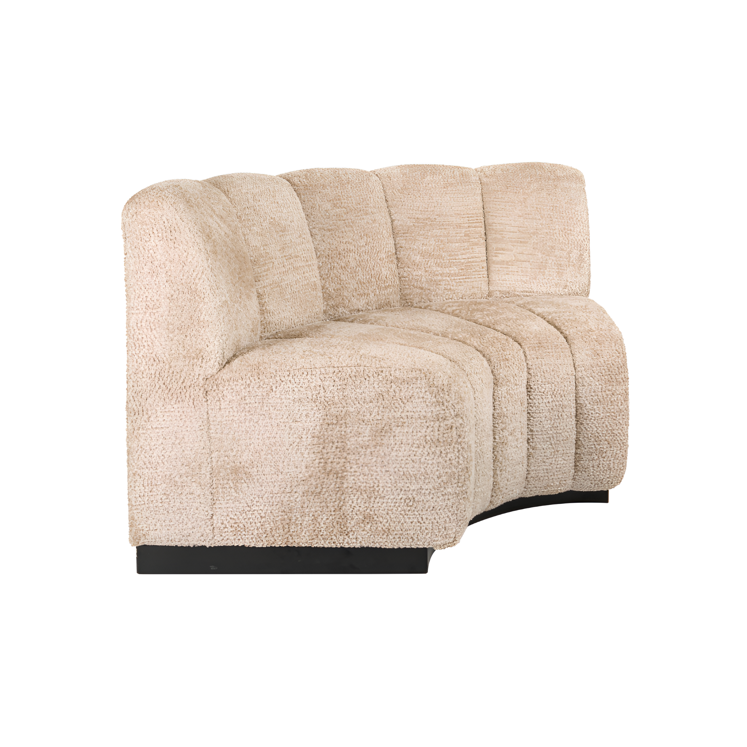 Sofa Eck HILLPARK - mittleres Element abgerundet beige