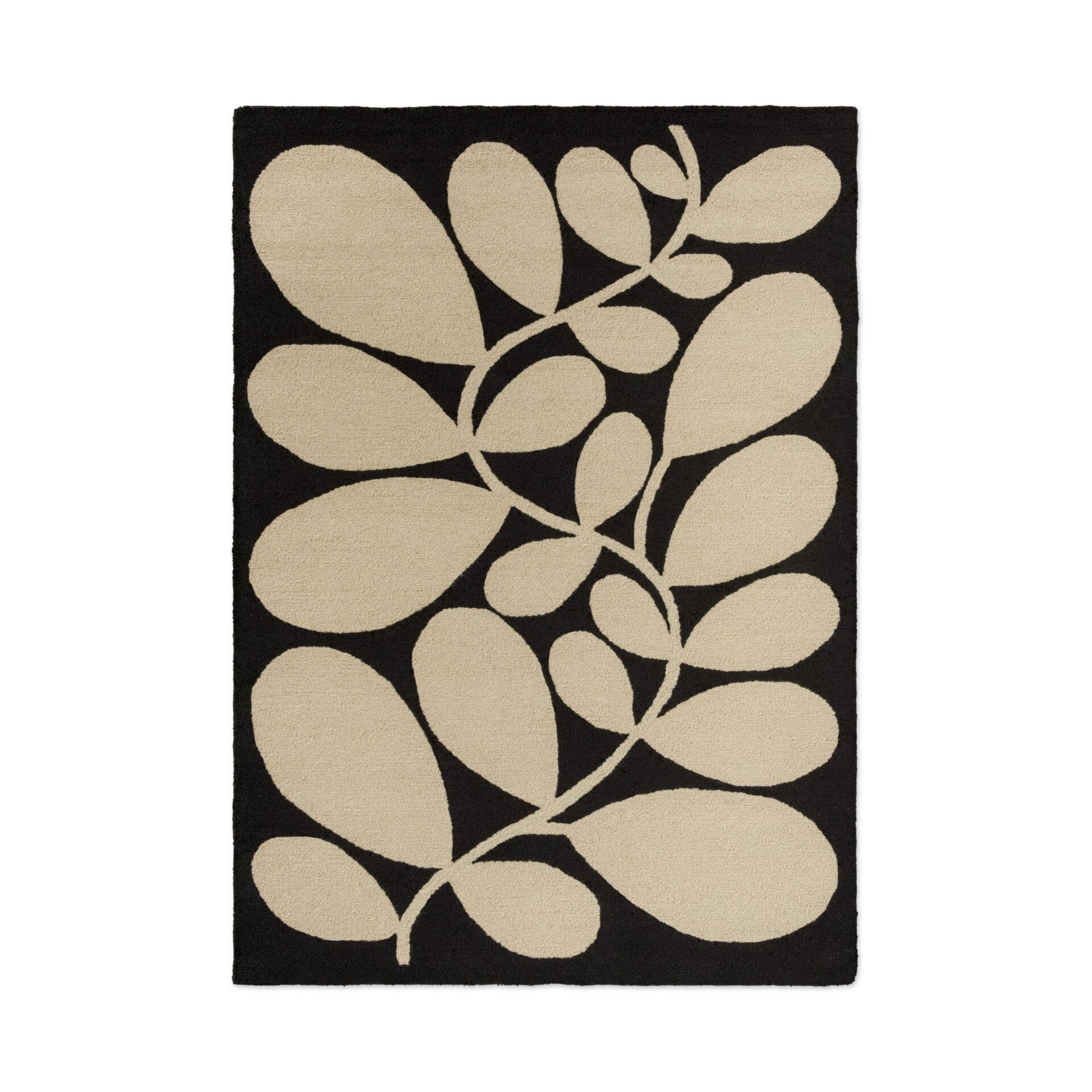 SYCAMORE outdoor rug black with beige
