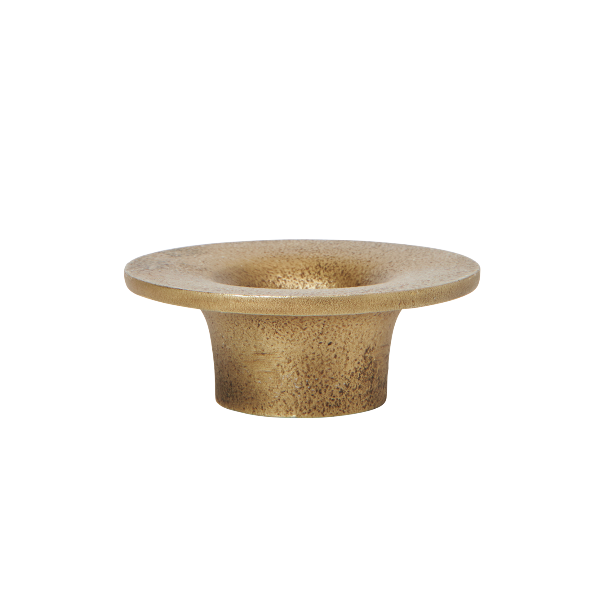 SOOTHE Candle Holder with a Brass Finish