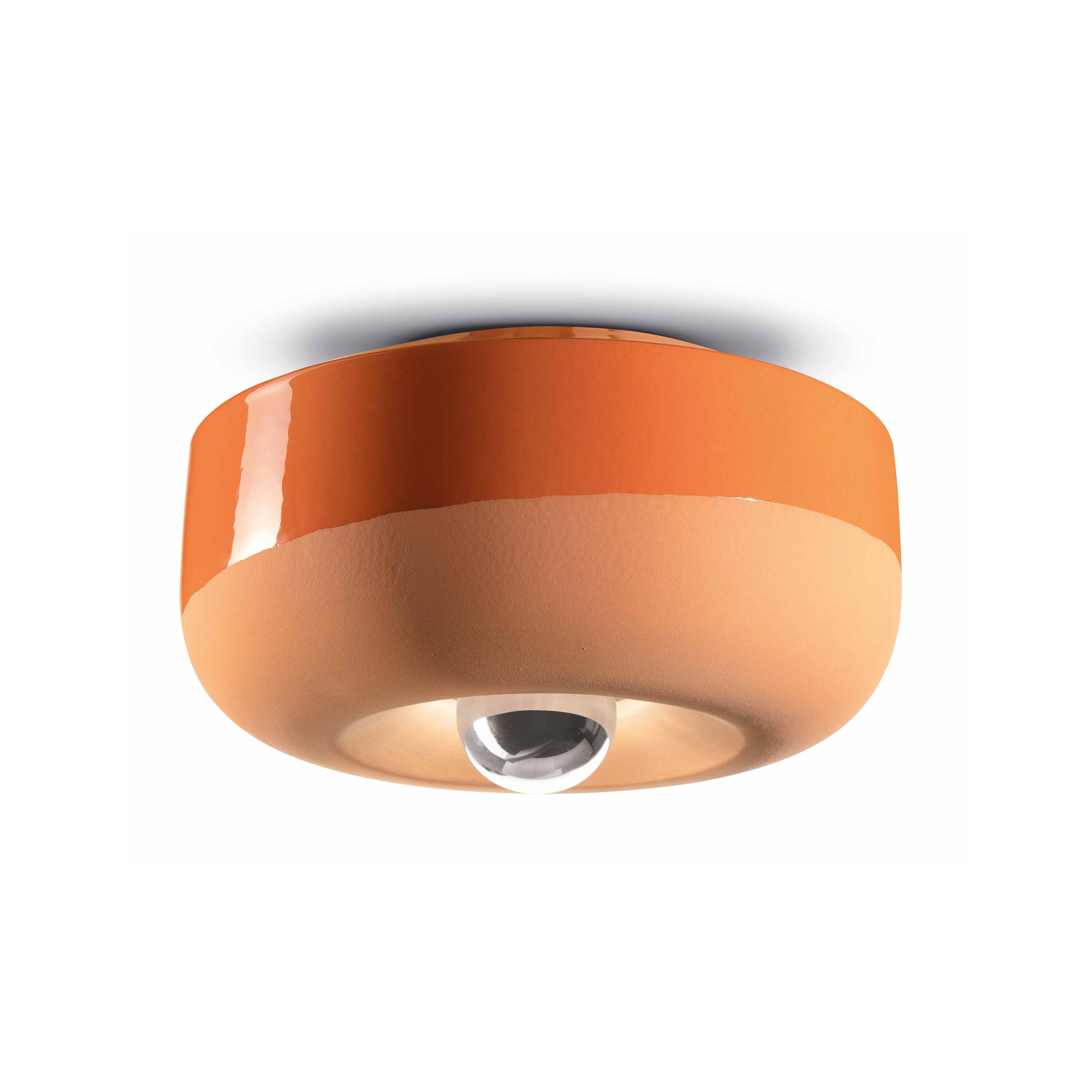 BELLOTA ceramic wall lamp in orange