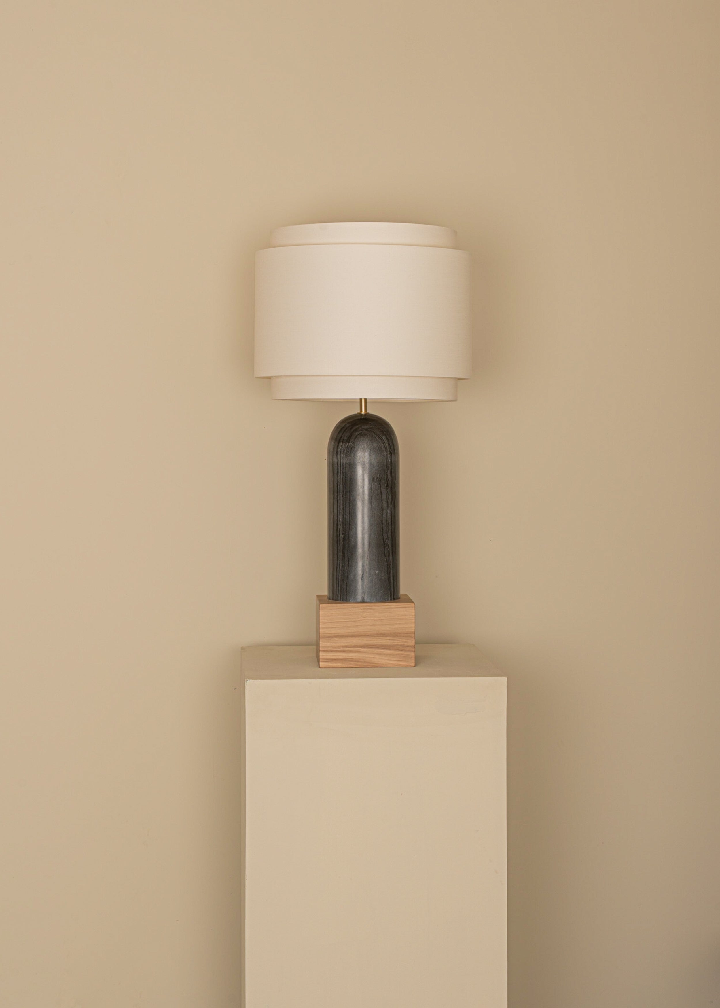 PURA KELO DOUBLE Table Lamp Black Marble