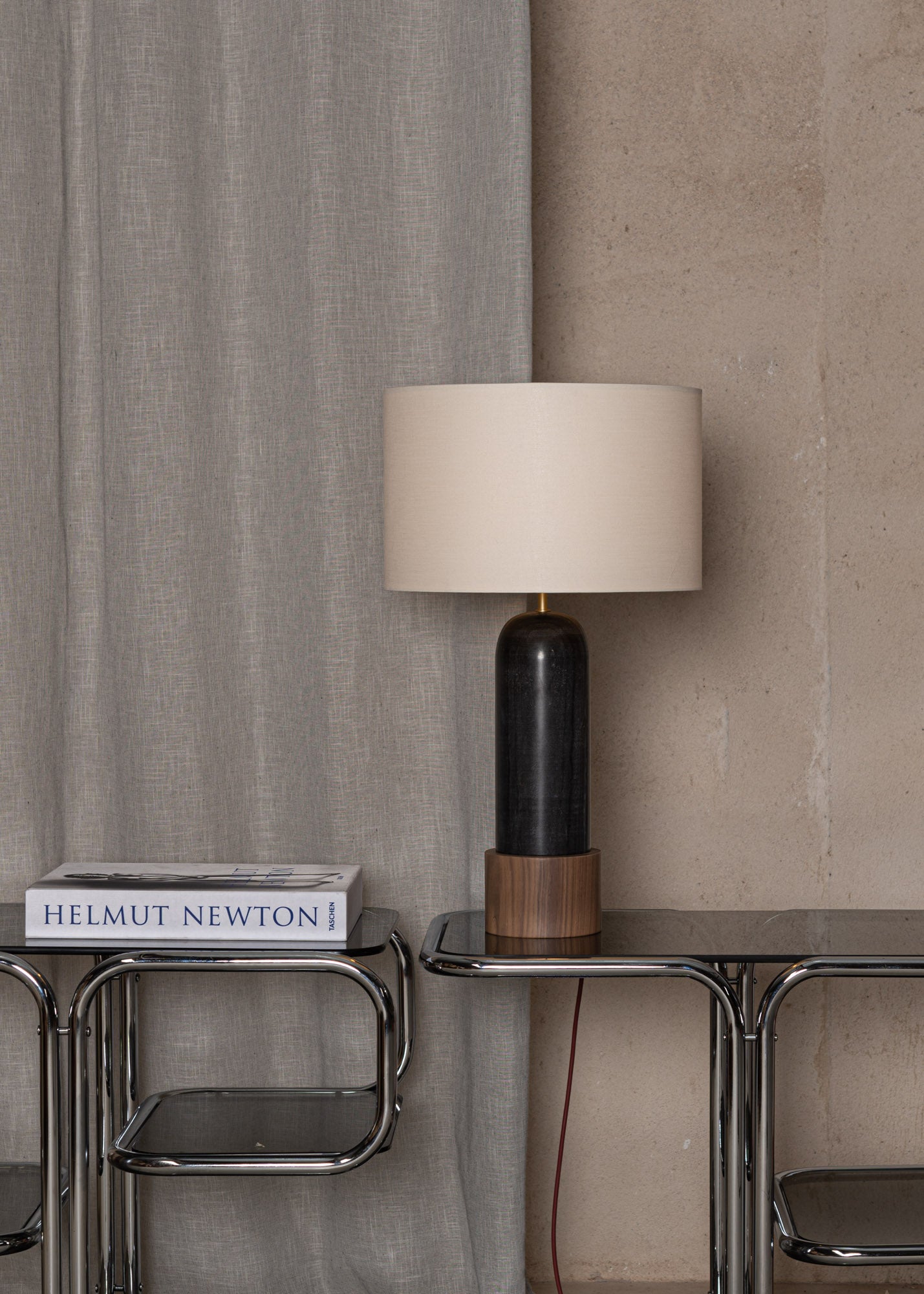 Tischlampe PURA KELO schwarzer Marmor