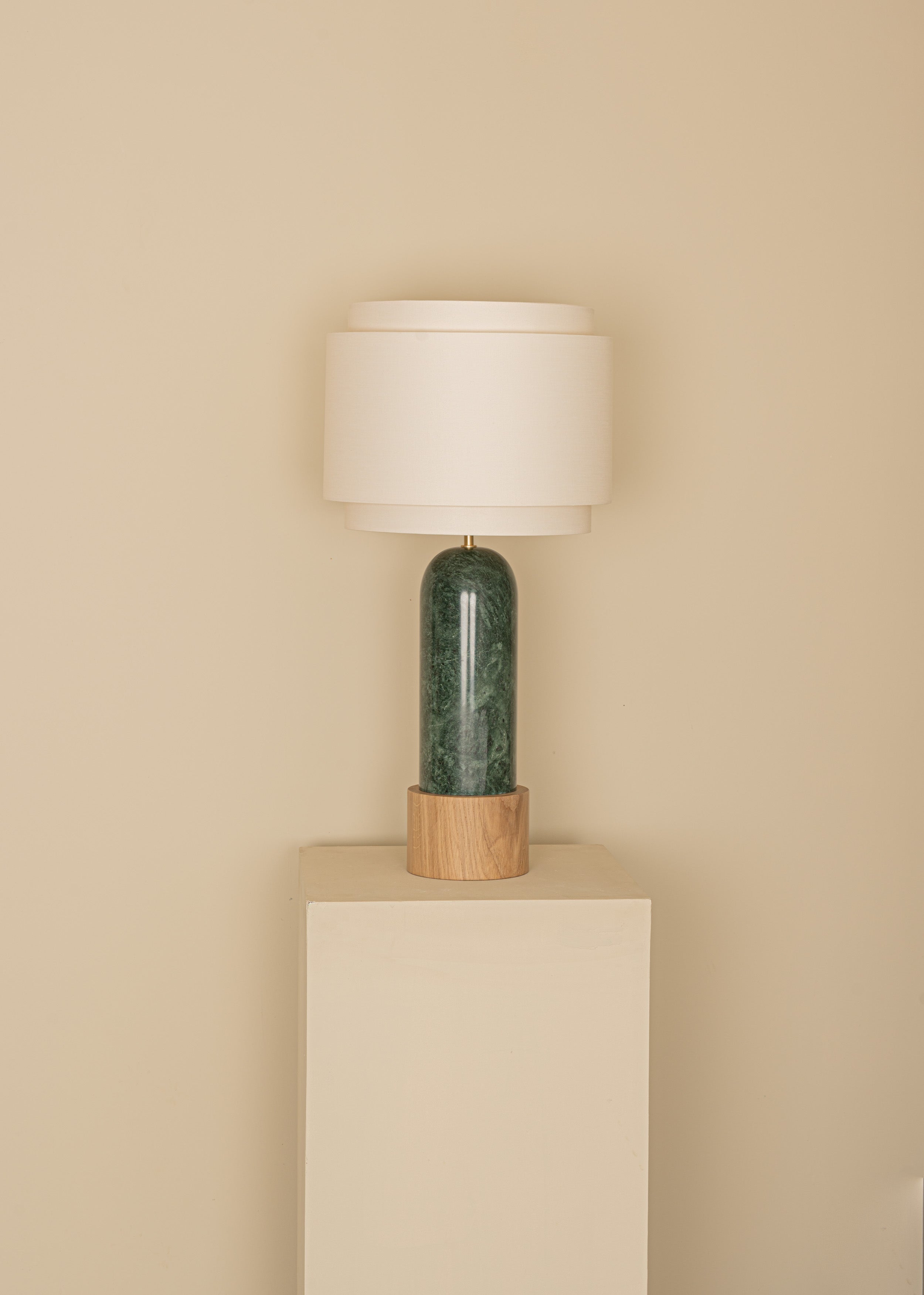 PURA KELO DOUBLE Table Lamp Green Marble