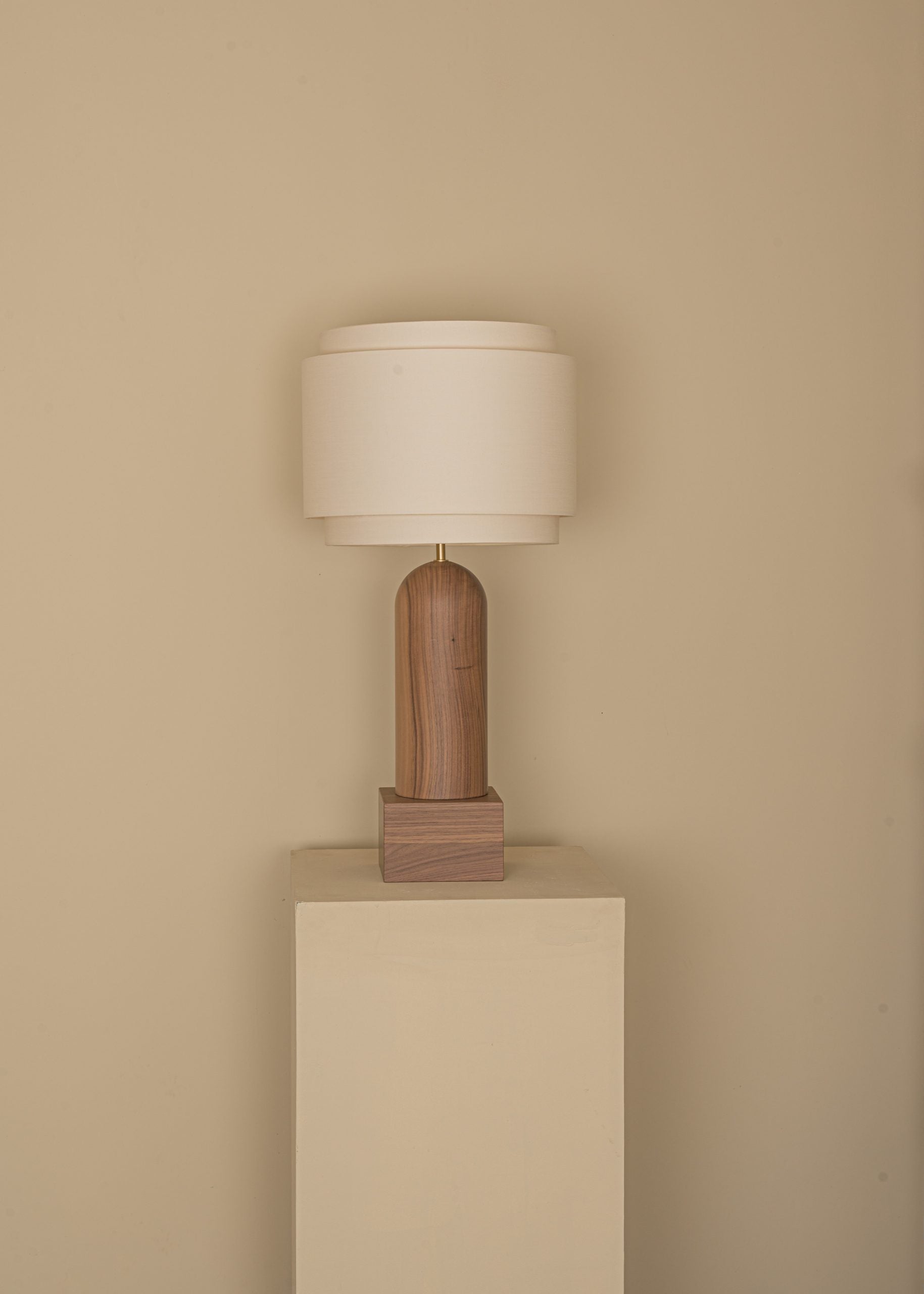 PURA KELO DOUBLE Table Lamp Walnut Wood