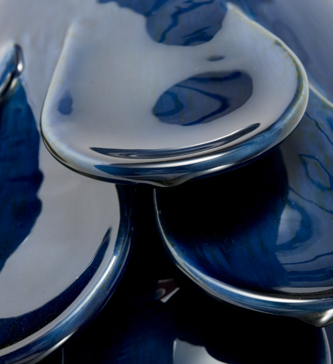 QUILLIE Vase dunkelblau