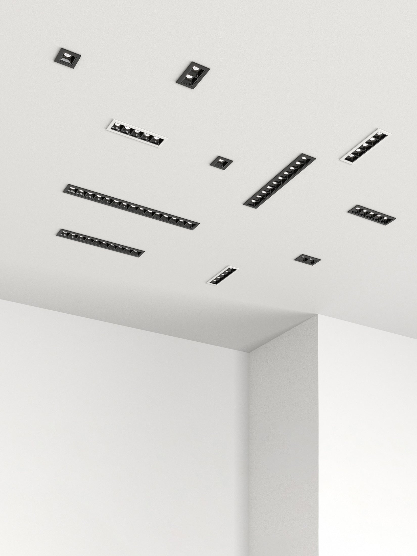 Recessed RAFTER POINTS TRIM fixture