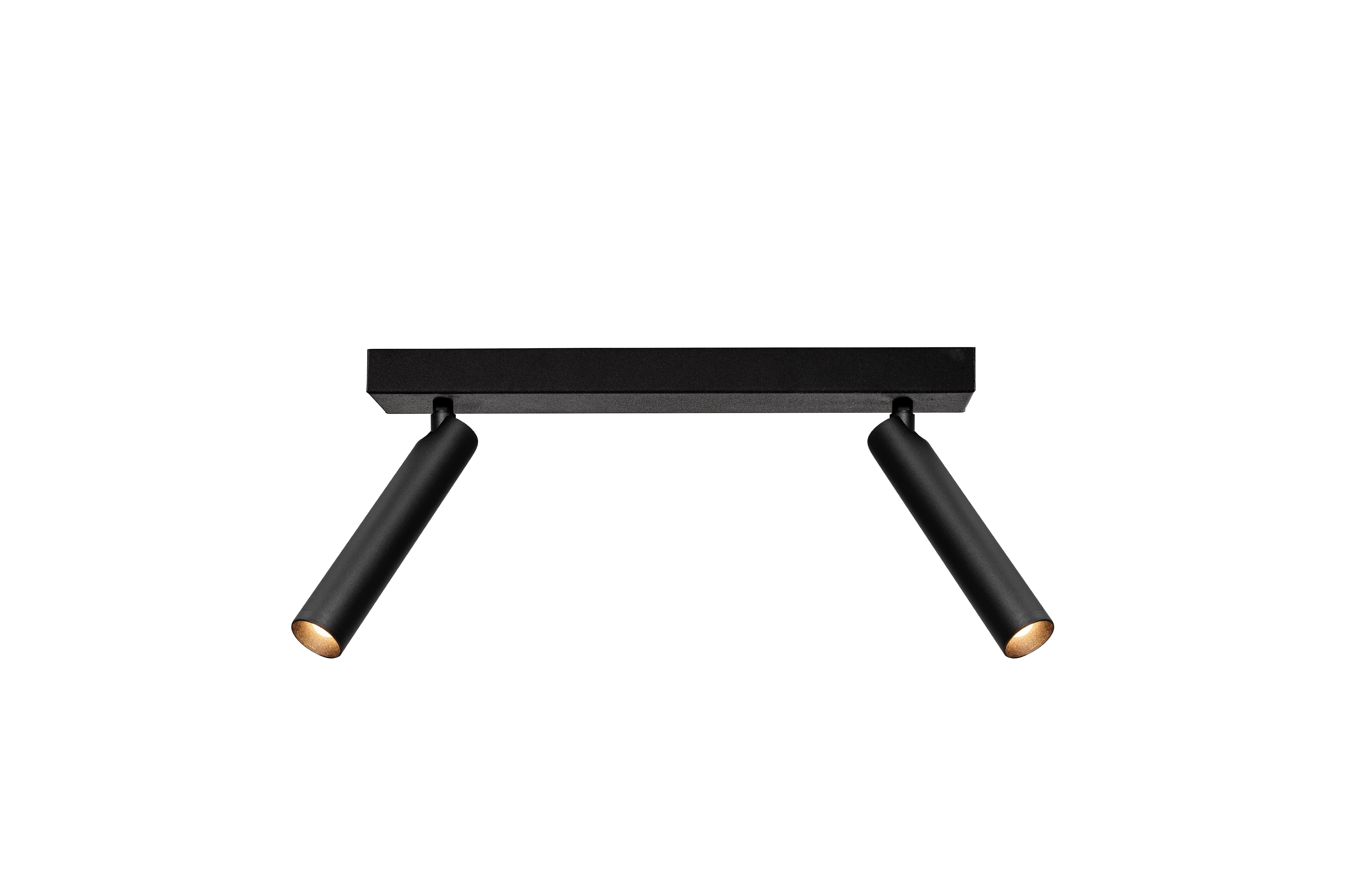 ROLL 2 Black Ceiling Lamp