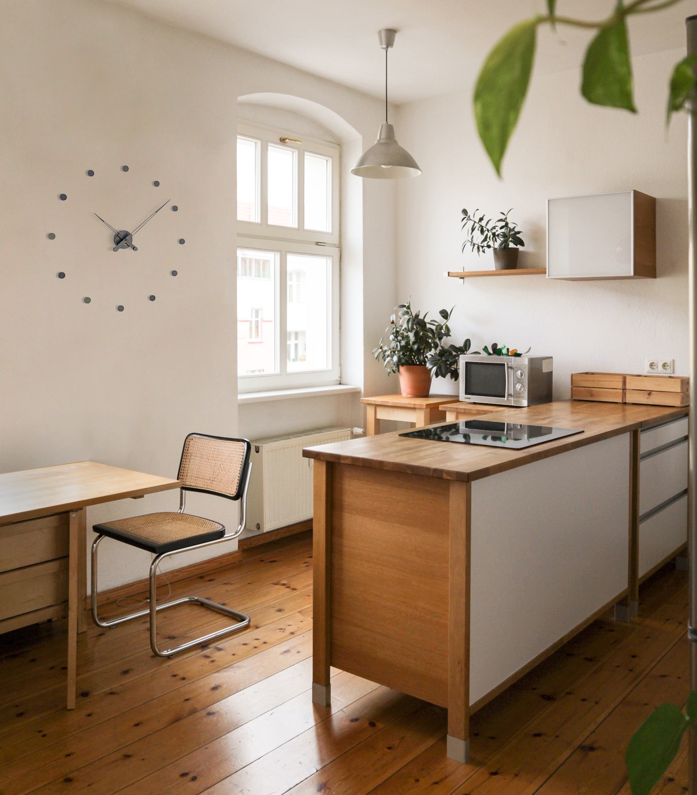 Wanduhr RODON graphitfarben