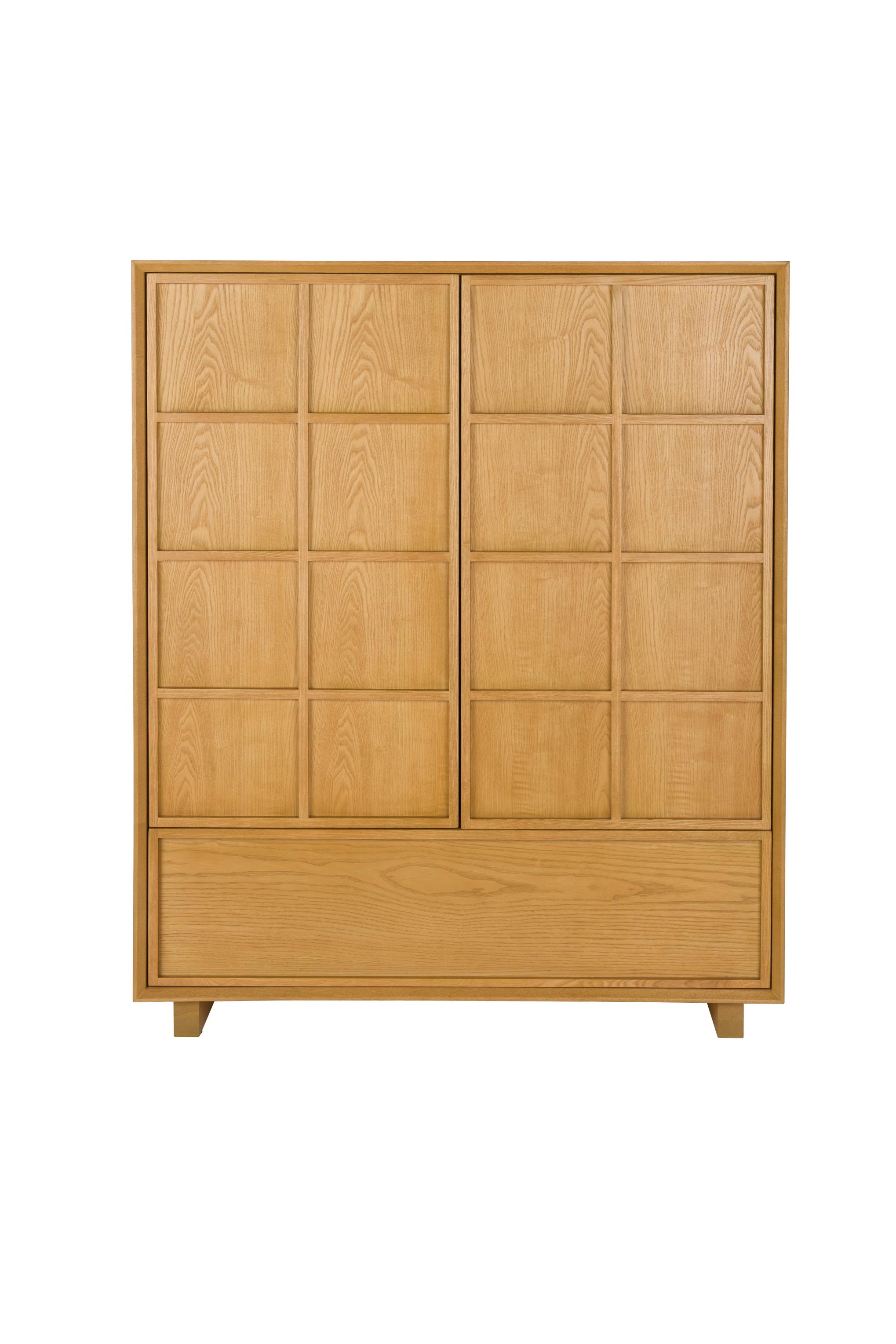 RASTER Ash Veneer Wardrobe