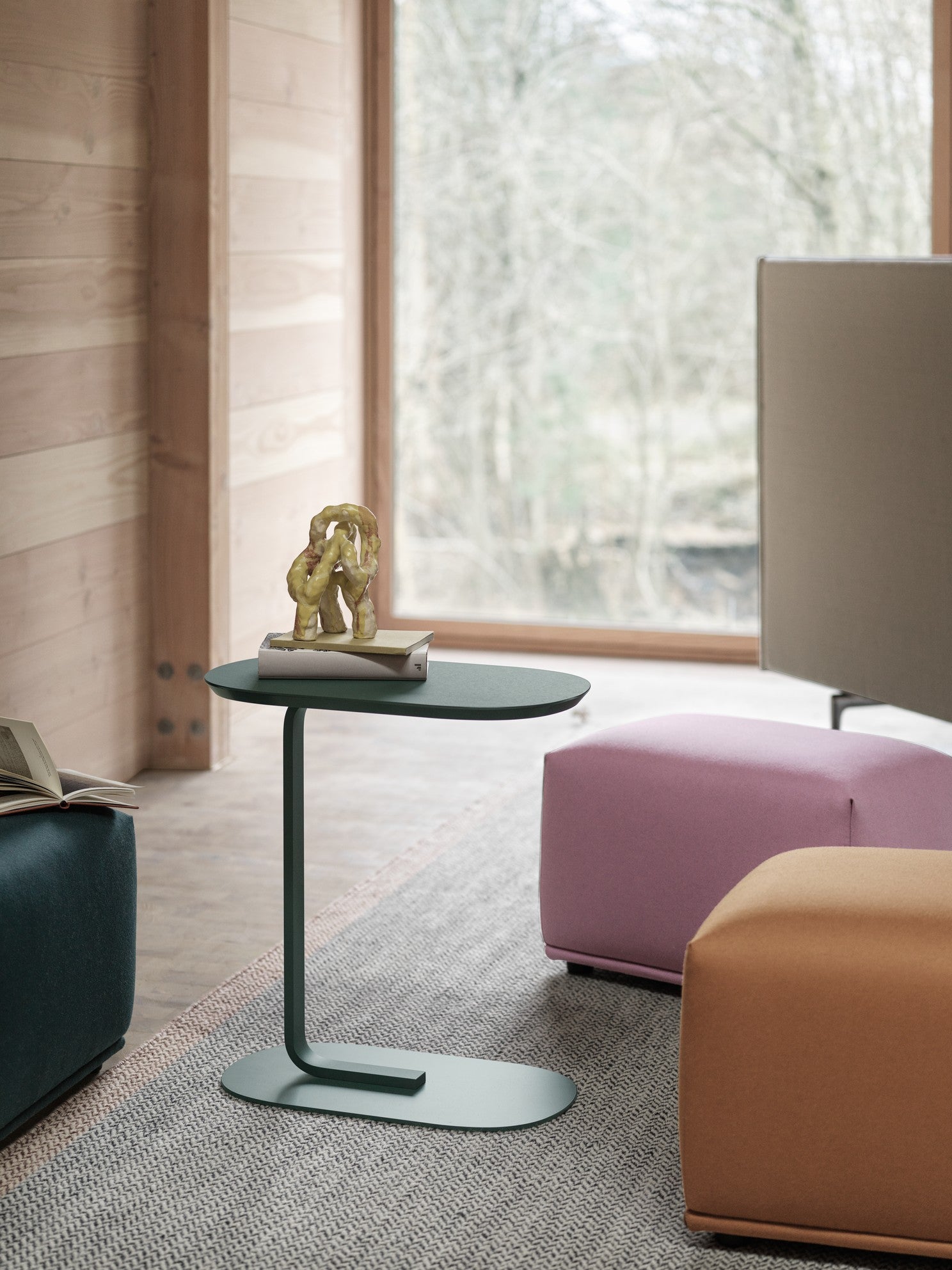 RELATE Dark Green Side Table