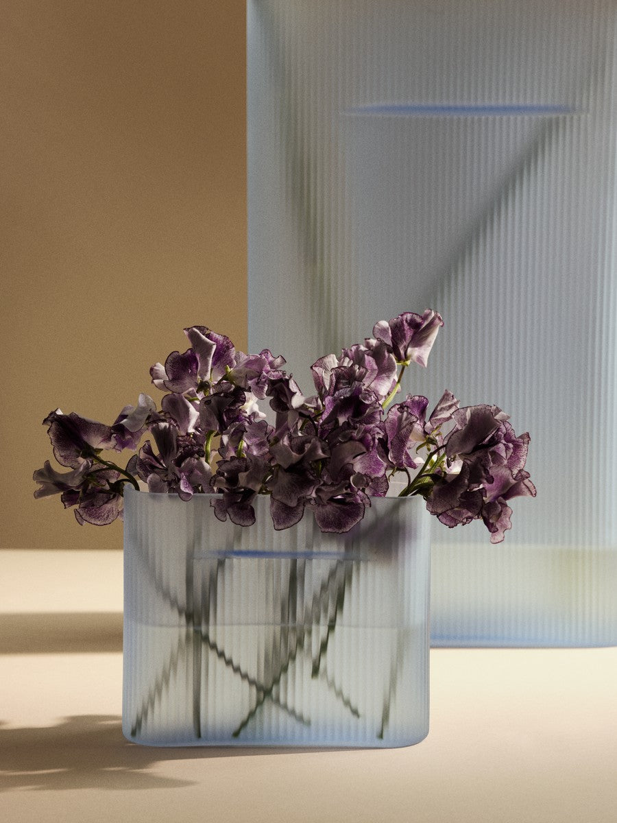 Vase RIDGE himmelblau