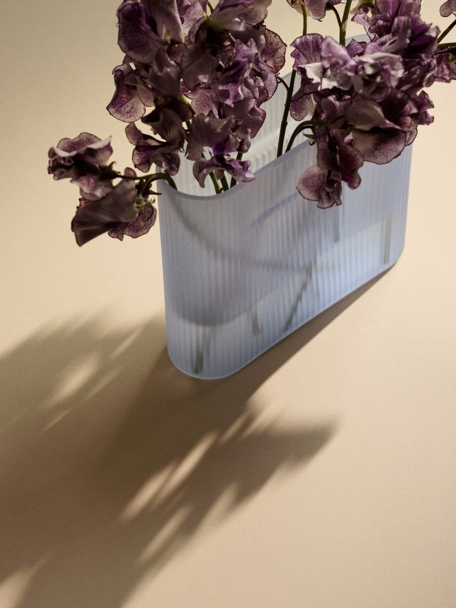 Vase RIDGE himmelblau