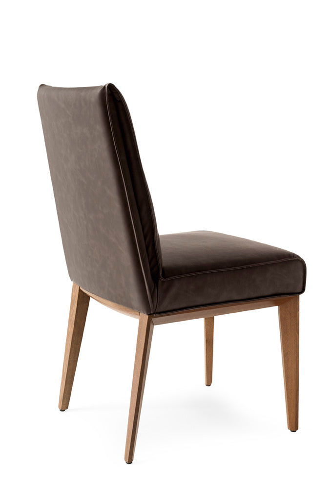 Polsterstuhl ROMY mit Nussbaumfuß